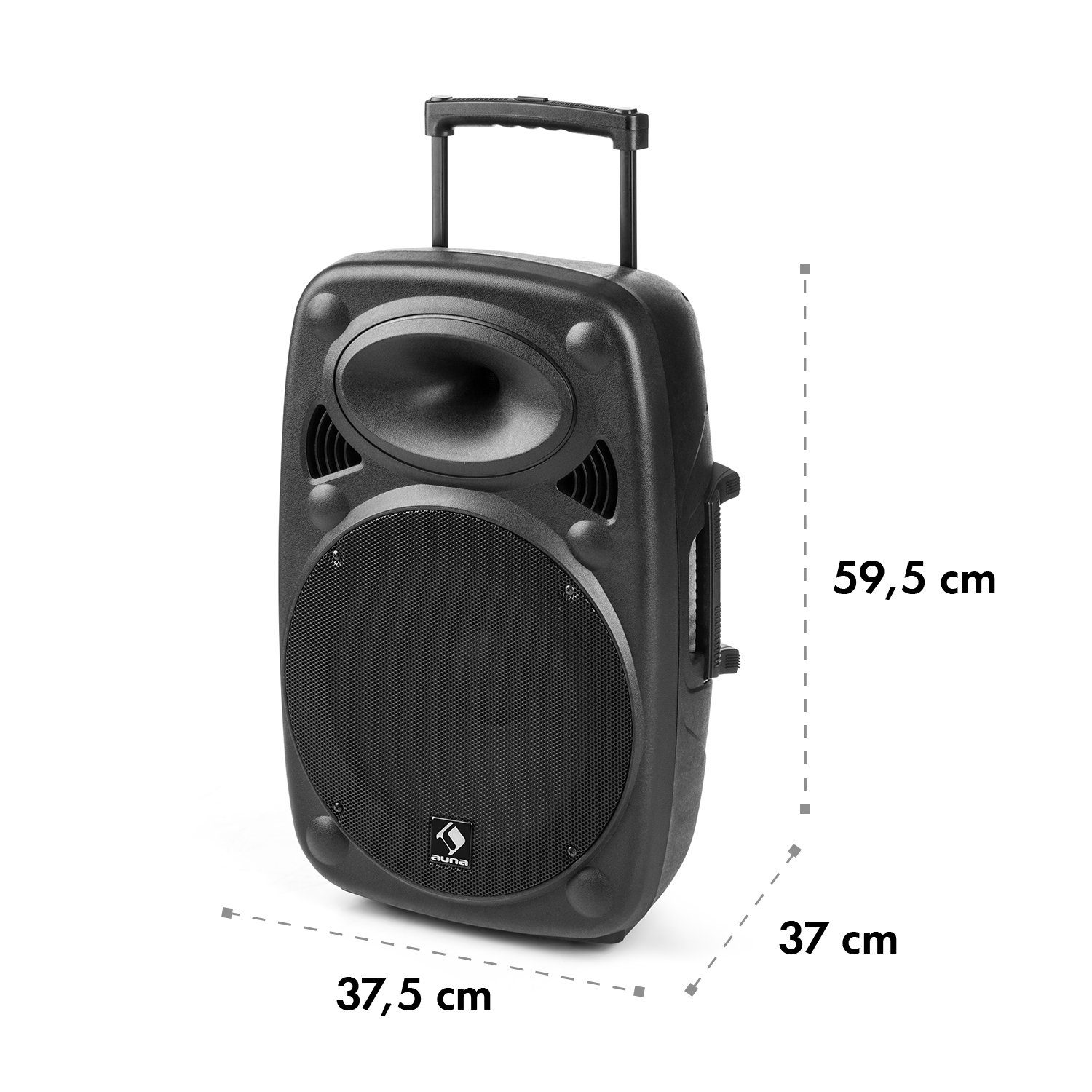 2x PA Mikrofon Komplettset (40 12 mit Anlage Portable-Lautsprecher Karaoke W, Auna Streetstar Maschine Bluetooth)