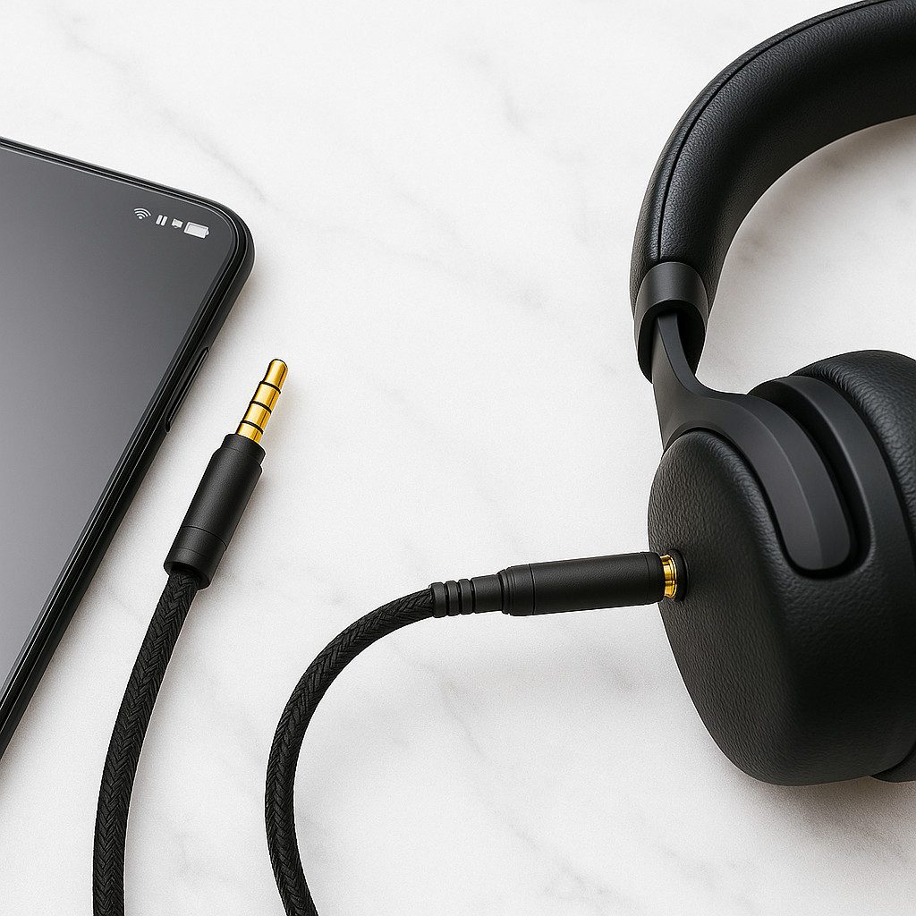 Alpha Electronics Aux Kabel Audio- & Video-Kabel, 3,5-mm-Klinke, Aux (150 cm), Premium Serie HiFi Klinkenkabel für Audiogeräte