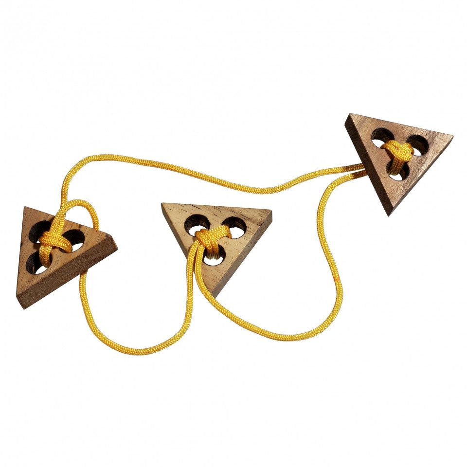 Philos Spiel, Triangelpuzzle - Denkspiel - Knobelspiel - Geduldspiel