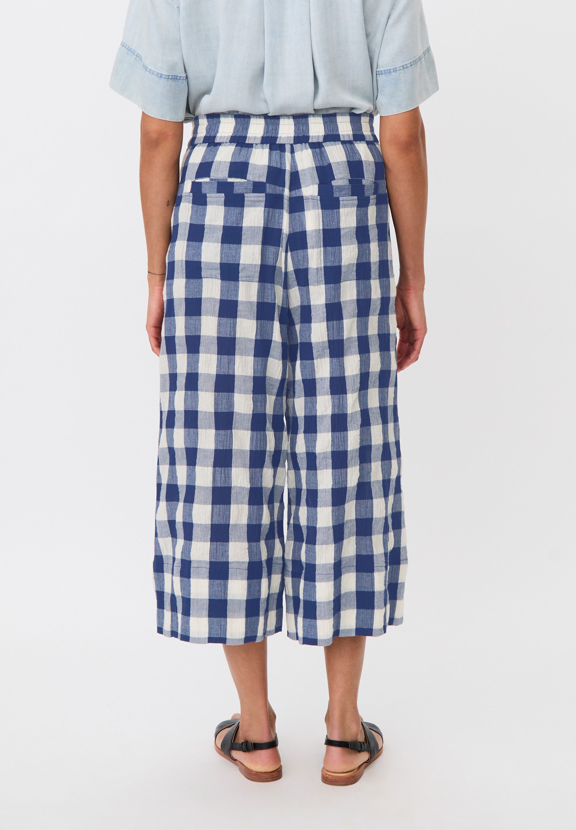 Masai MaPortia Gingham-karierte Baumwollstoff