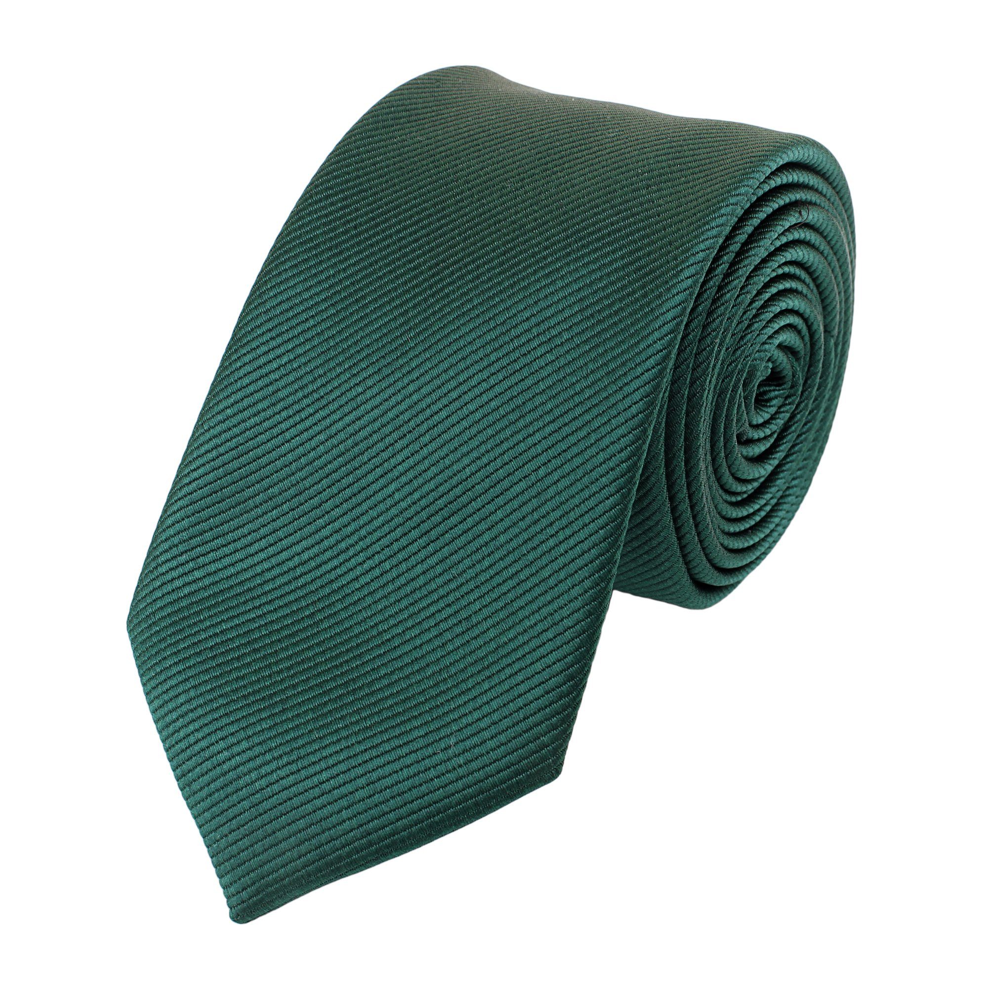 (6cm), Box, Dunkelgrün - Herren Männer verschiedene (ohne Krawatte Grüne Billiard Krawatte in Green Schmal Fabio - Unifarben) 6cm Schlips Grün Farini