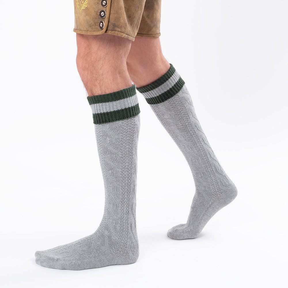 HerzSticht Trachtensocken Herren Lange Trachtensocken (Modell: Wiesendistel) (1-Paar)