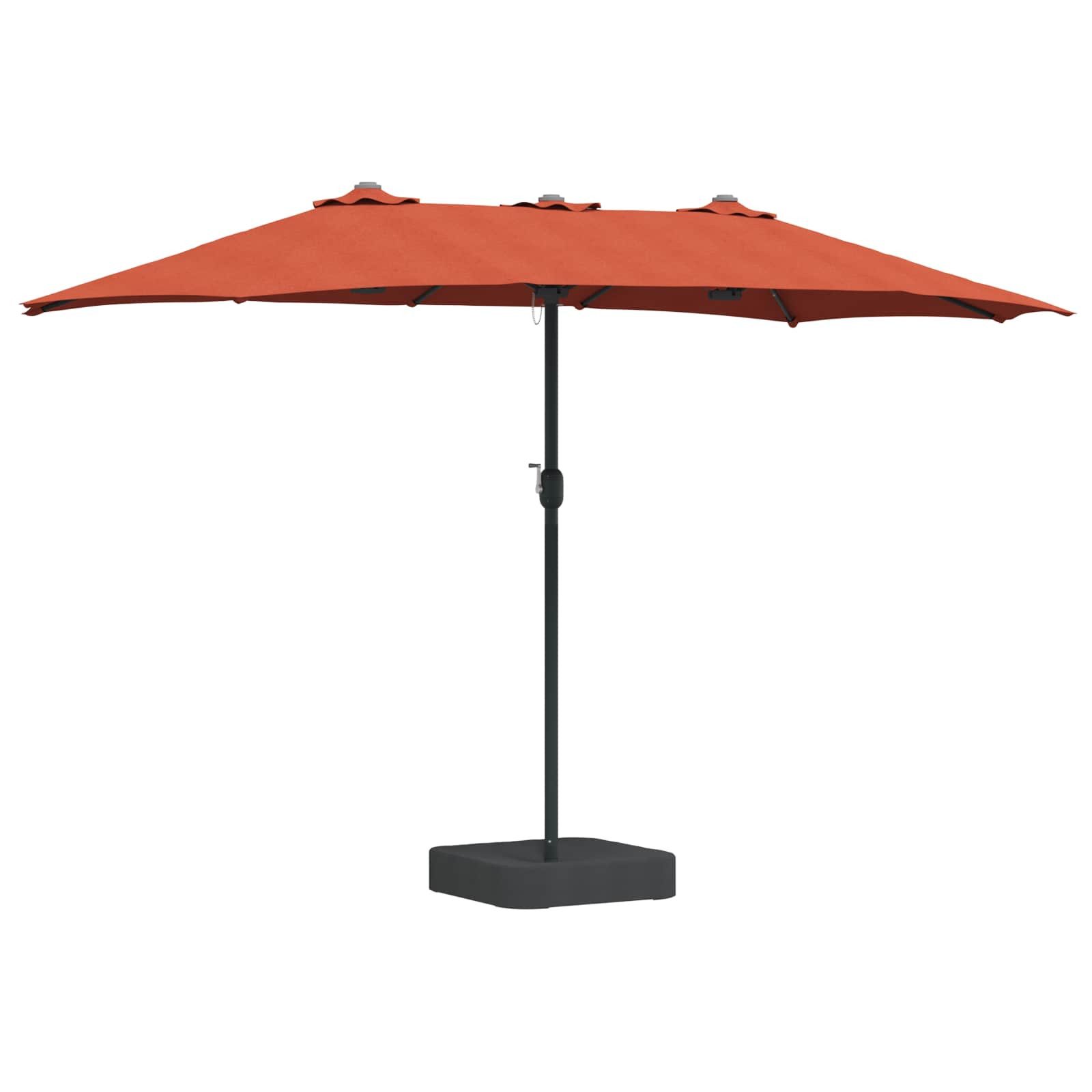 Sonnenschirm Garten-Sonnenschirm Terrakotta 385 x 209 x 244 cm Polyester
