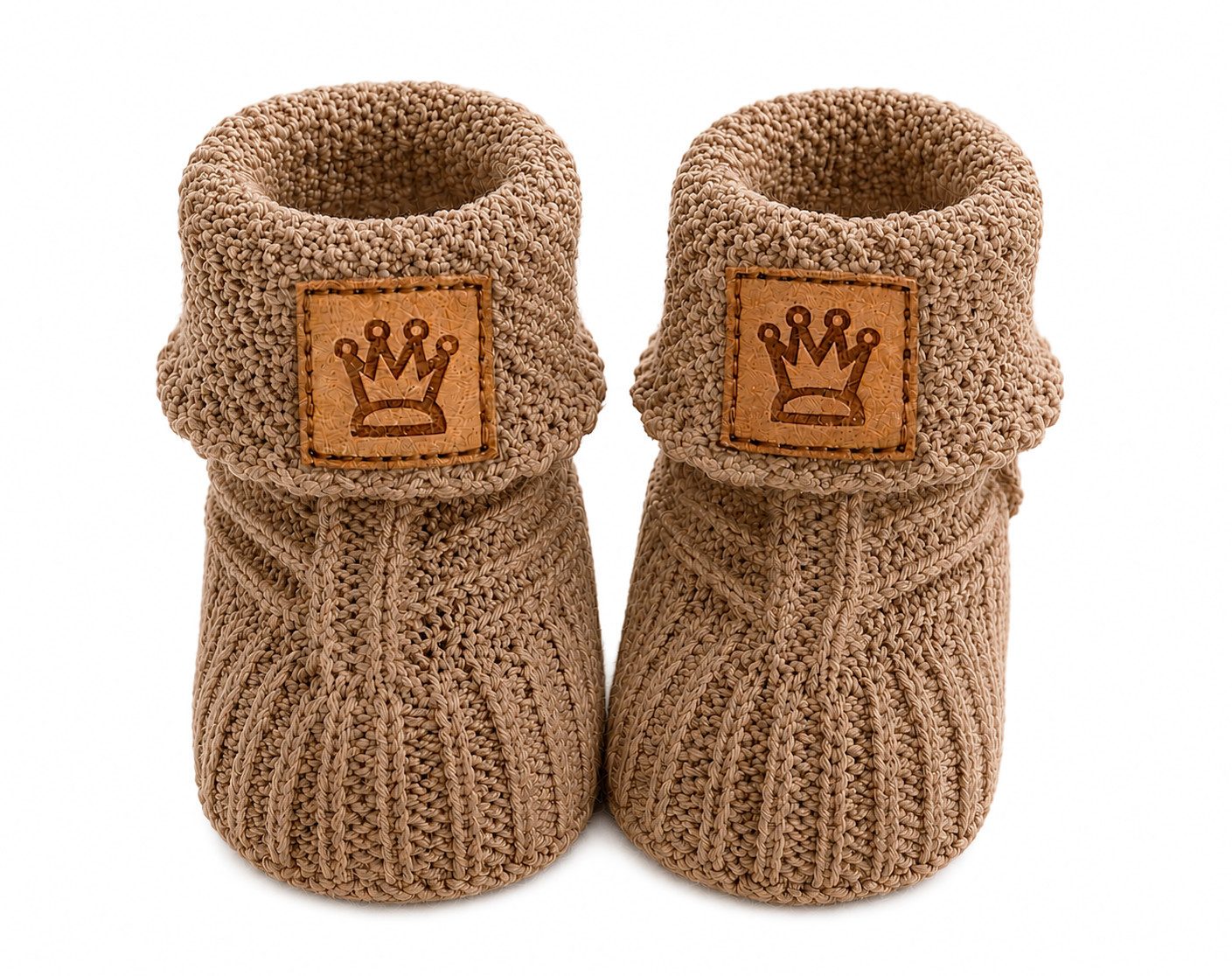 La Bortini Füßlinge Baby Strickschuhe Socken Stricksocken Erstlingssocken Babyschuhe weich, für Neugeborene Babys