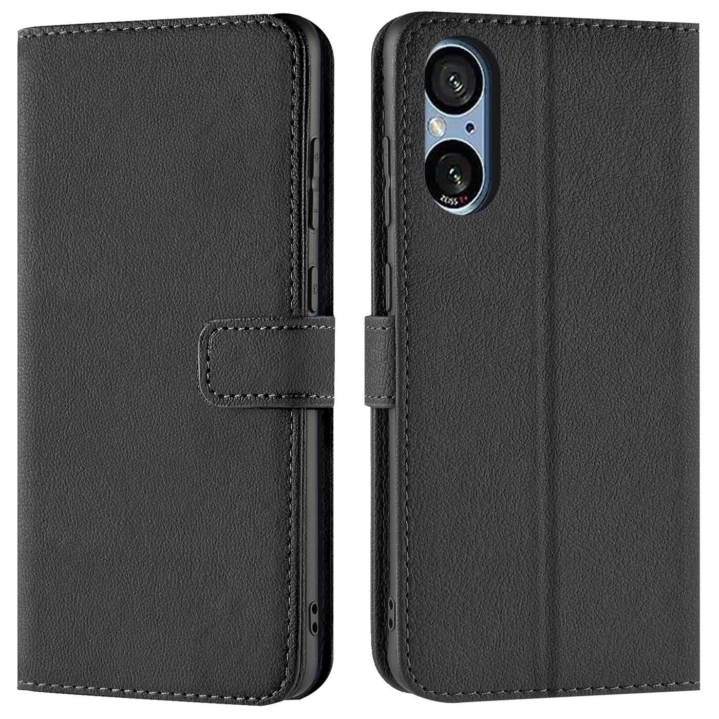 CoolGadget Handyhülle Book Case Handy Tasche für Sony Xperia 5 V 6,1 Zoll, Hülle Klapphülle Flip Cover für Xperia 5 V 2023 Schutzhülle stoßfest