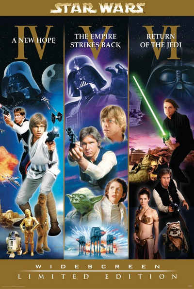 Star Wars Poster Star Wars Poster Widescreen Limited Edition 68,5 x 101,5 cm