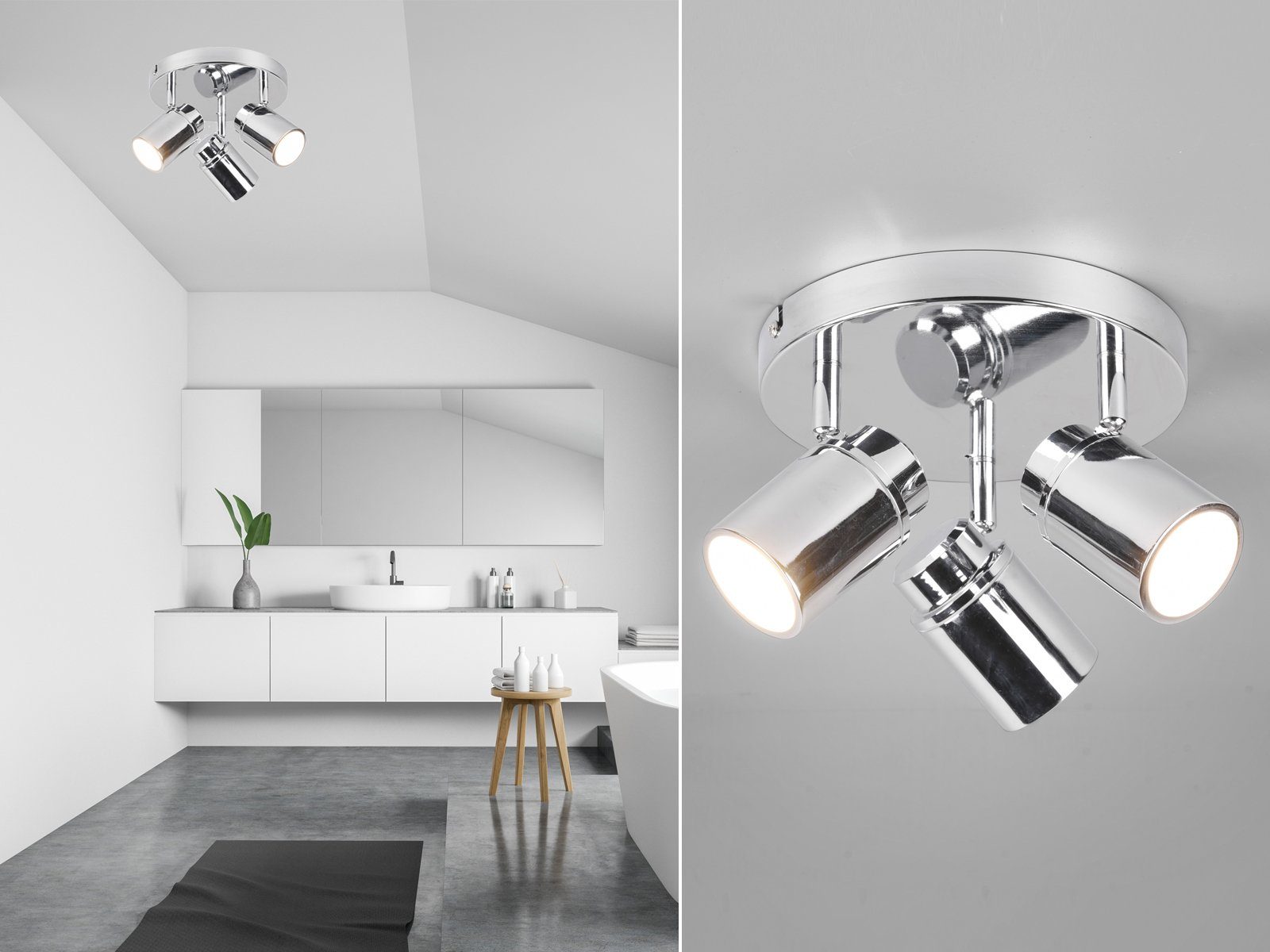 TRIO Leuchten LED Deckenstrahler, Dimmfunktion, LED günstig online kaufen