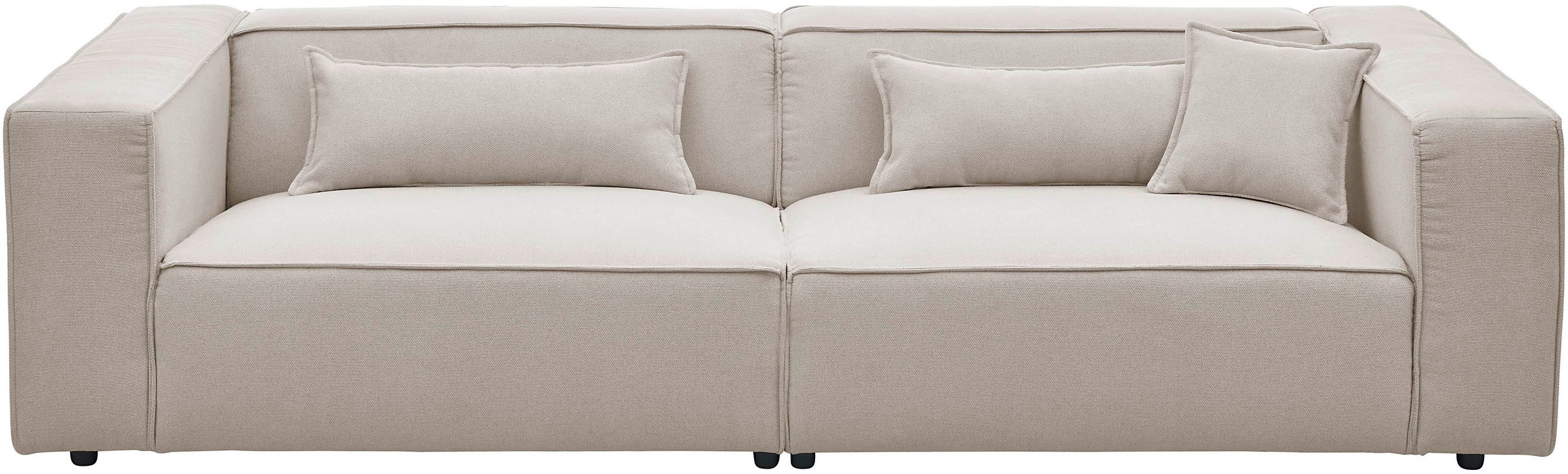 LeGer Home by Lena Gercke 3-Sitzer PIARA, Couch mit Kedernaht, Sofa in Cord günstig online kaufen