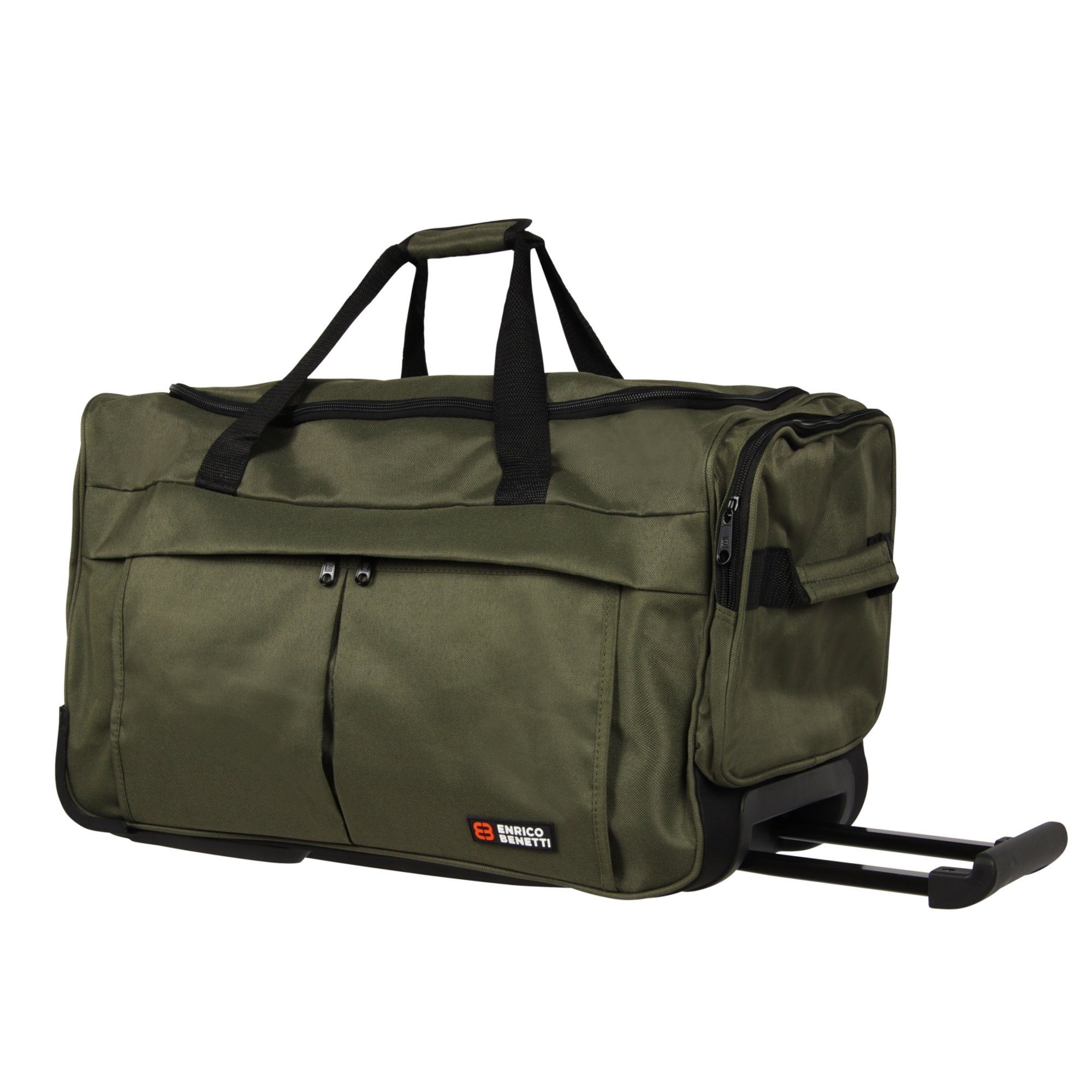 Rollen Reisetasche 55 Olivgrün Trolleybag Reisetasche auf (1-tlg), HTI-Living