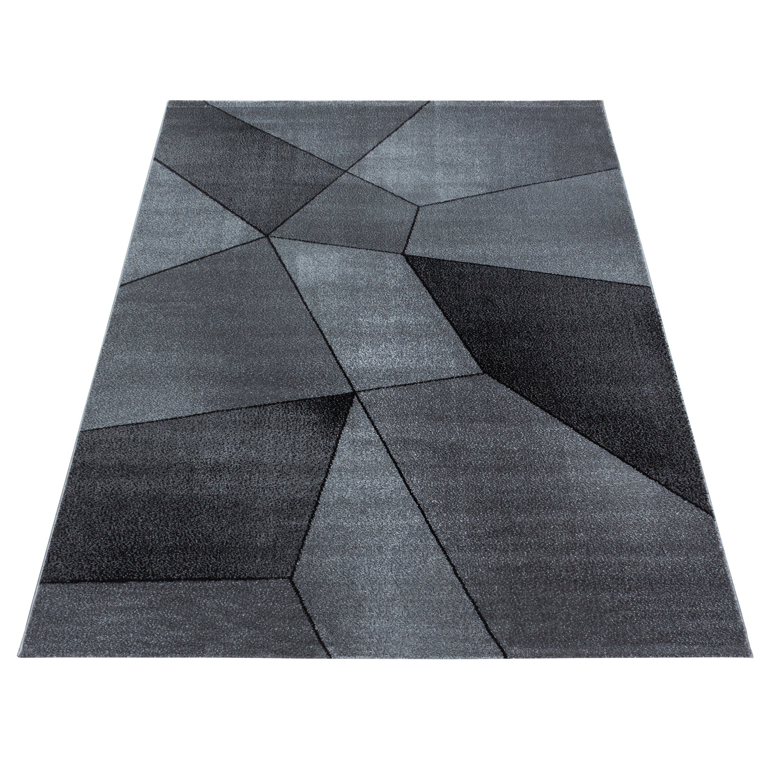 SIMPEX24 Teppich Geometrisch Design, Rechteckig, Höhe: 10 mm, Modern Kurzfl günstig online kaufen