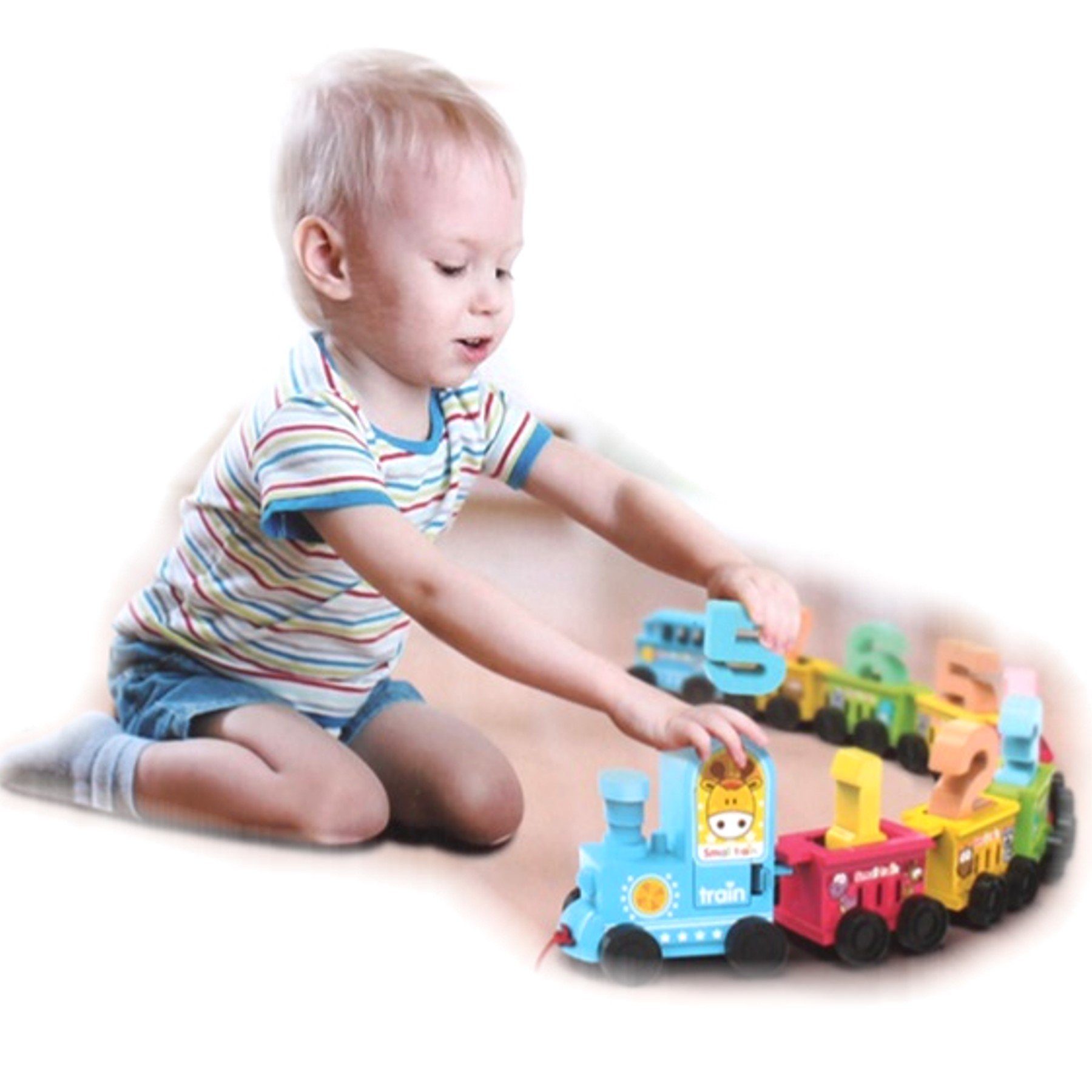 TikTakToo Geburtstagskerze Geburtstagszug 90cm, Eisenbahn mit Zahlen (20-tl günstig online kaufen