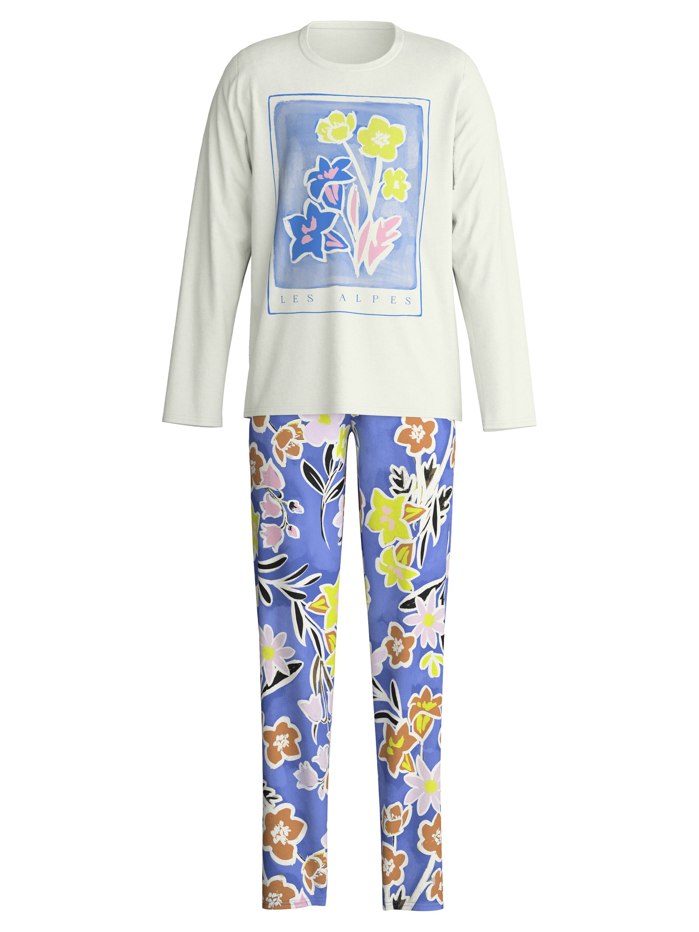 CALIDA Pyjama Flowers Kinder (2 tlg) weich, atmungsaktiv, komfortabel
