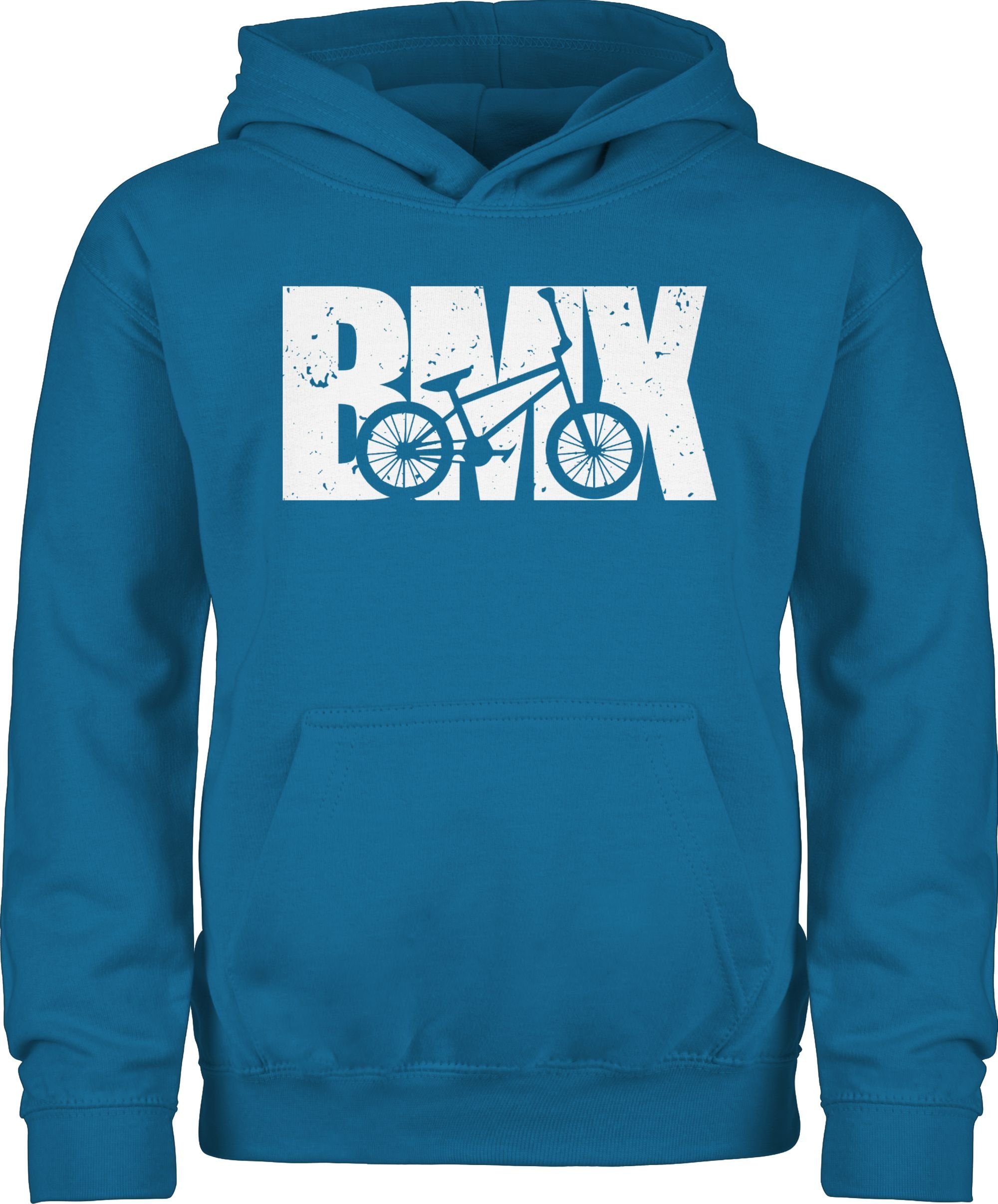 Shirtracer Hoodie Bmx Fahrrad weiß Kinder Sport Kleidung 2 Himmelblau