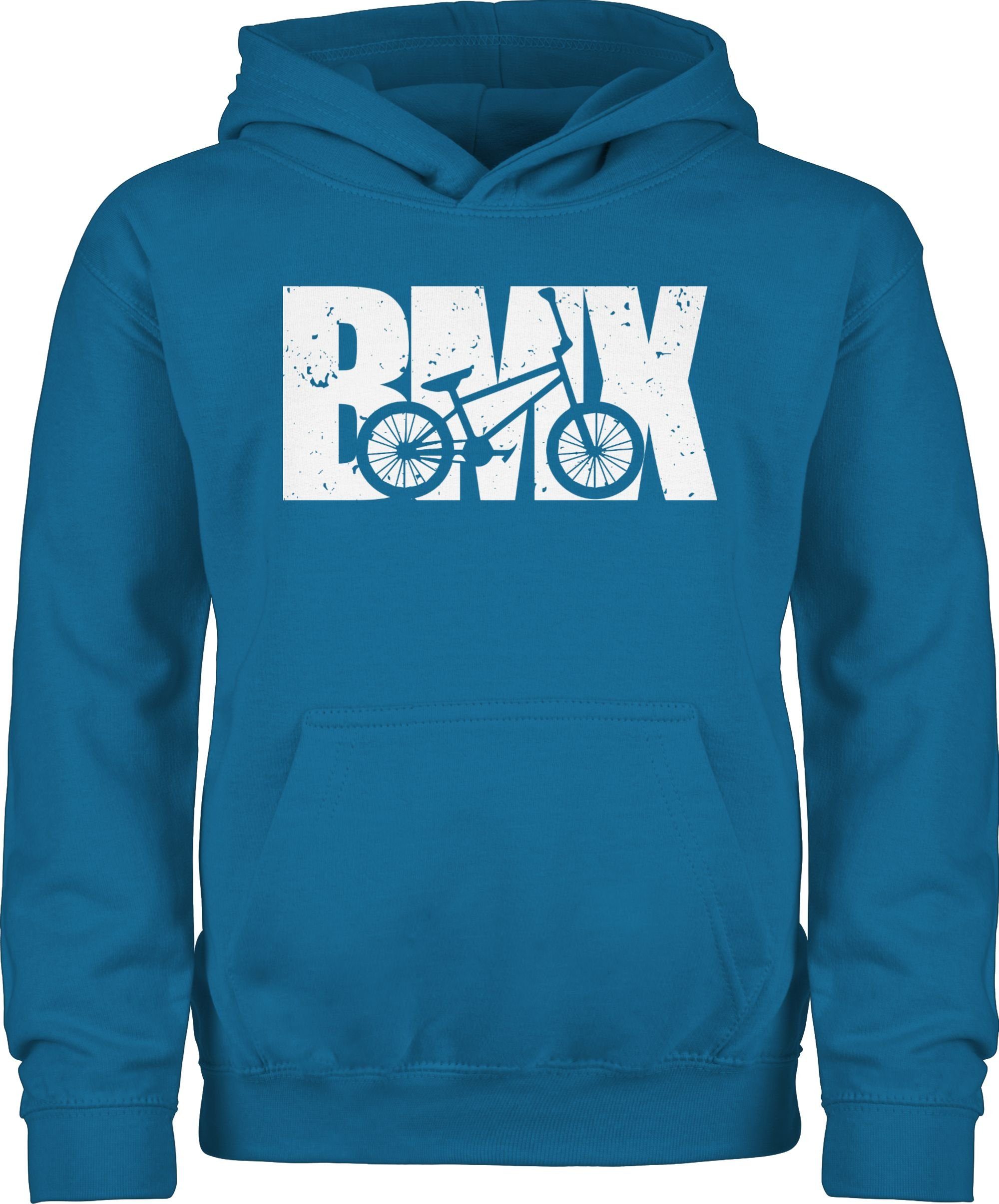 Hoodie Bmx Fahrrad weiß
