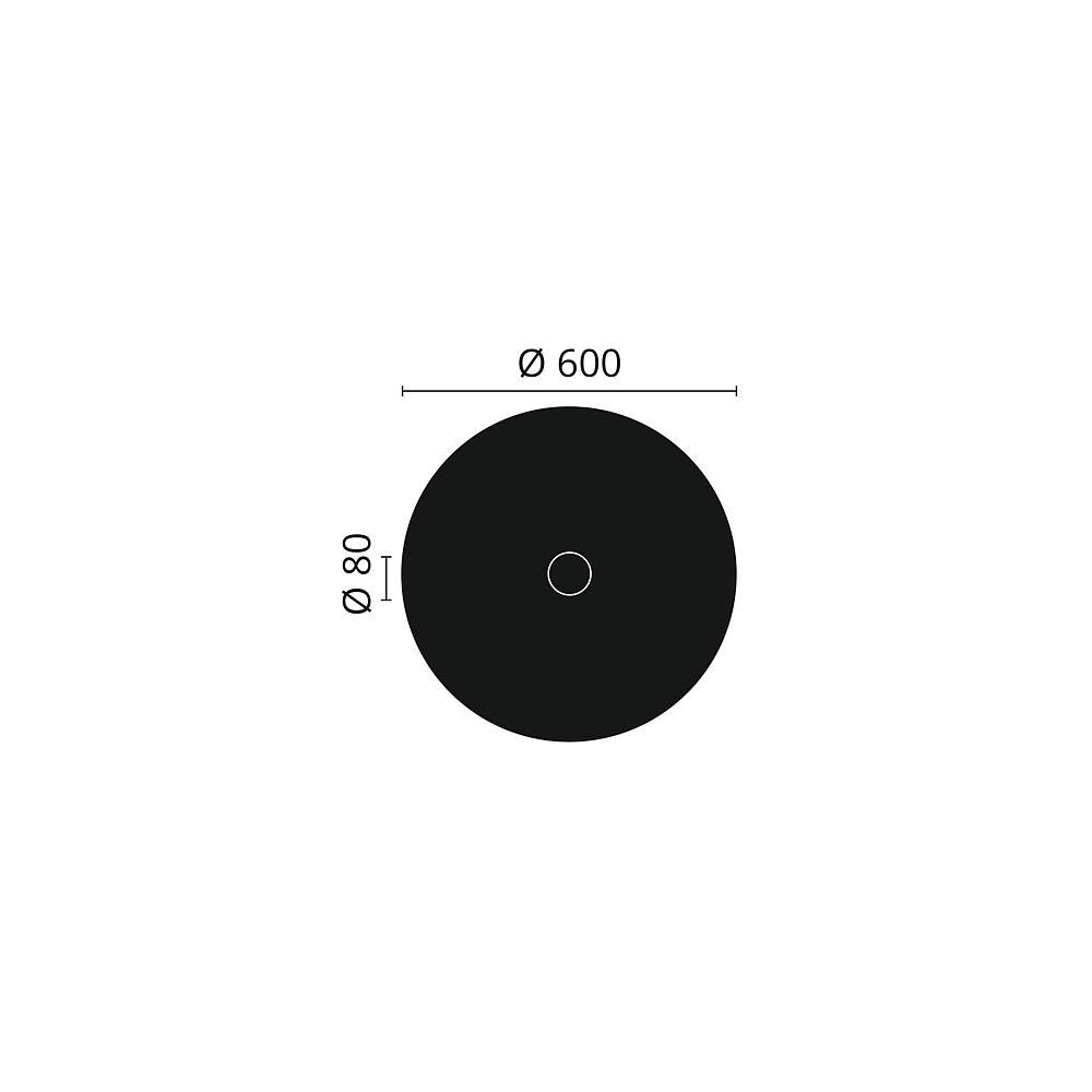 1 Medallion, Deckenrosette, (Rosette, & nmc weiß St., 60cm), Durchmesser by NOËL Klassisches Design Zeitloses MARQUET R-18 Decken-Rosette Zierelement, Stuckrosette, Deckenelement,