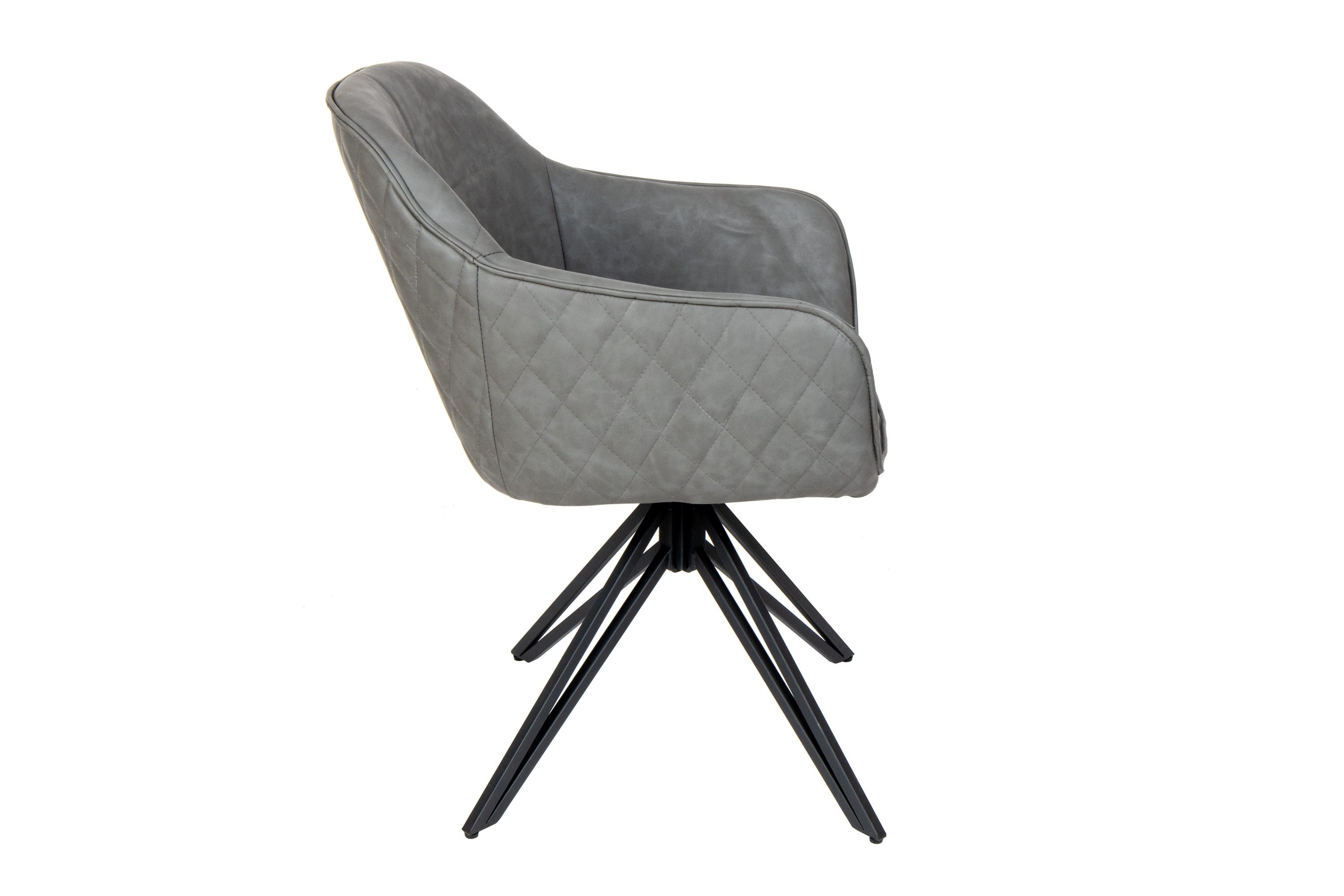 SAM® Drehstuhl Riveria, Drehstuhl, Kunstlederbezug, Metallgestell schwarz