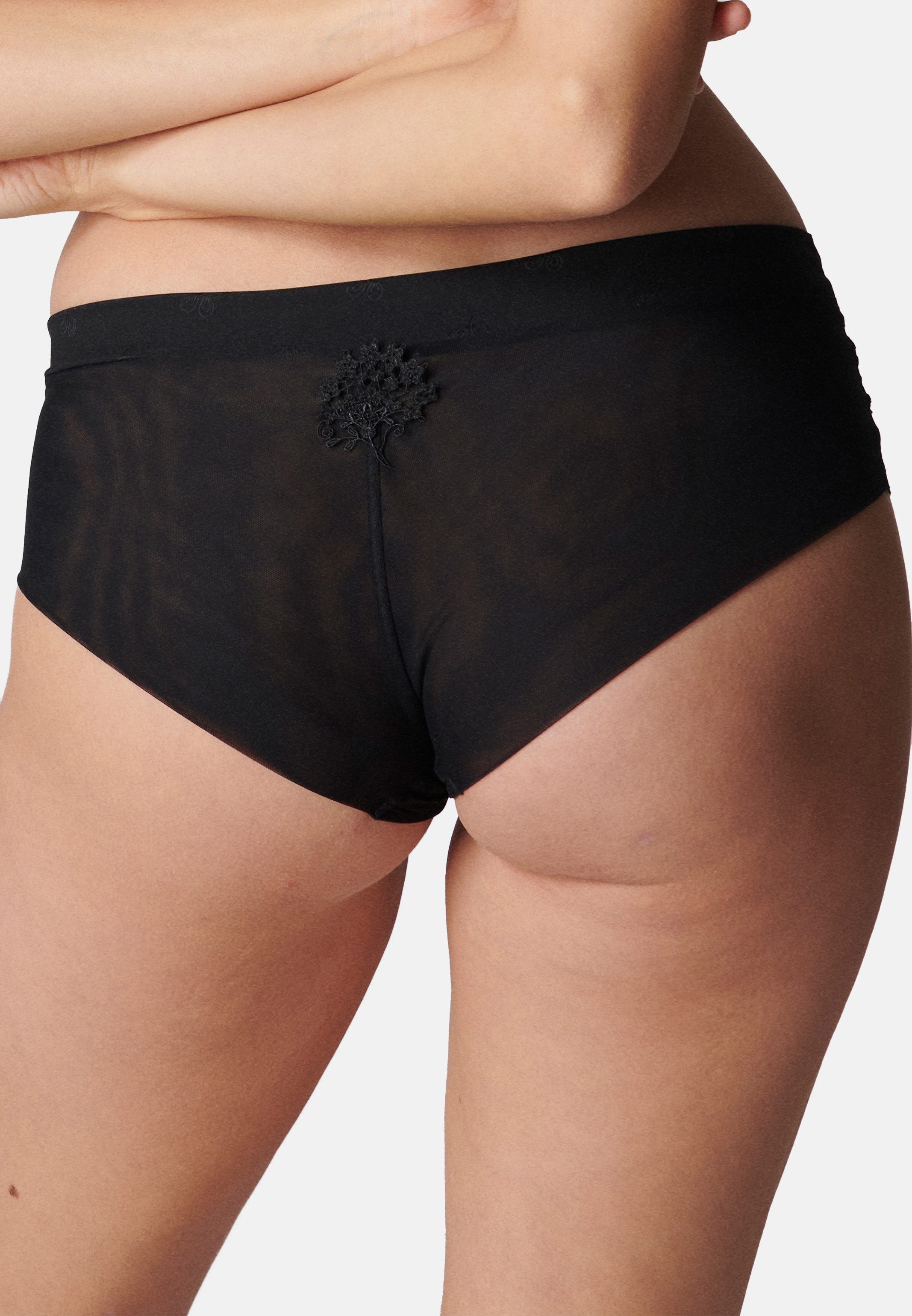 SIMONE PERELE Panty Wish (1-St) Short Slip - Leicht transparent - Zarte Stickerei mit Blumenmuster