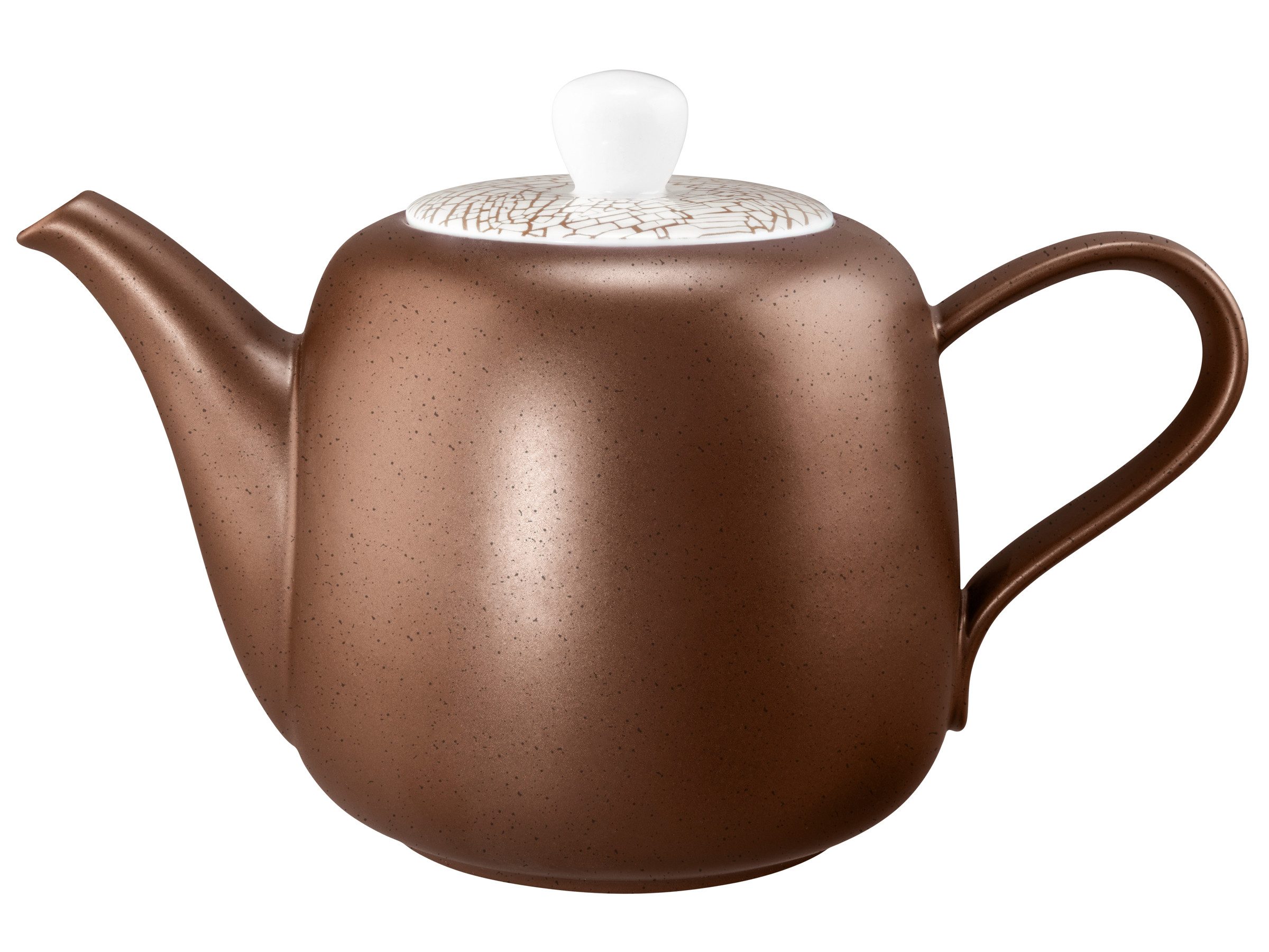 Seltmann Weiden Kanne Liberty Bronze, 1,65 l, (2-St), Kaffeekanne, Teekanne mit Spritzdekor