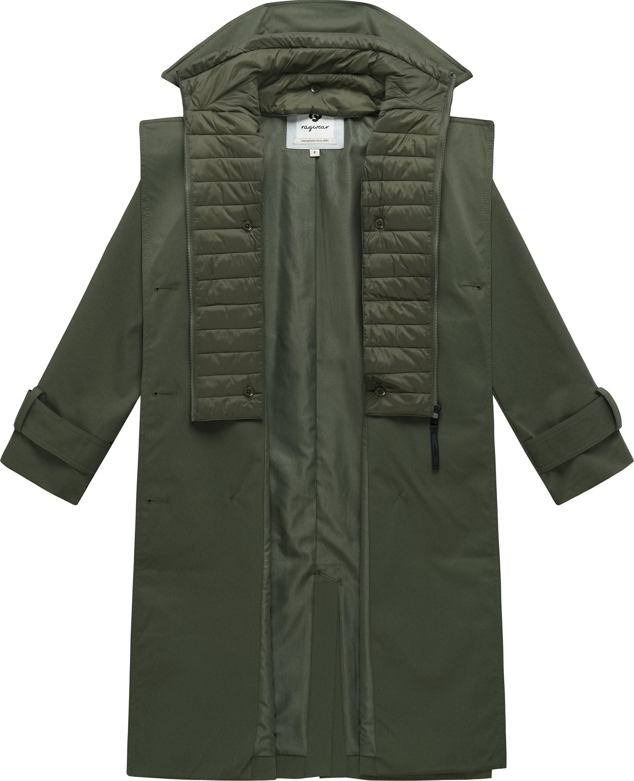 Ragwear Langmantel Trenchie Y Leichter Übergangsmantel Trenchcoat mit Gürtel, wasserdicht – Bild 5 von 5