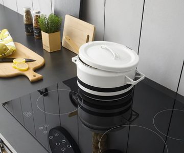 Furn.Design Spülenunterschrank Stove (Küchenschrank in weiß Pinie Vintage, BxH ca.: 201 x 93 cm) für Spüle oder Ceranfeld