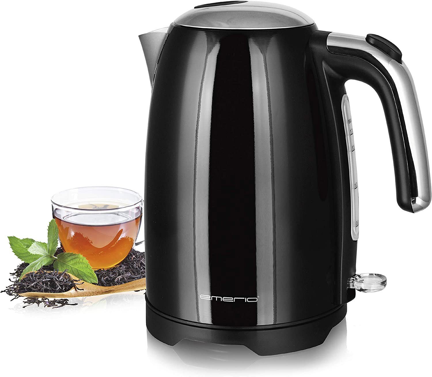 Emerio Wasserkocher WK-121591 schwarz 1,7 Liter, 2200 W