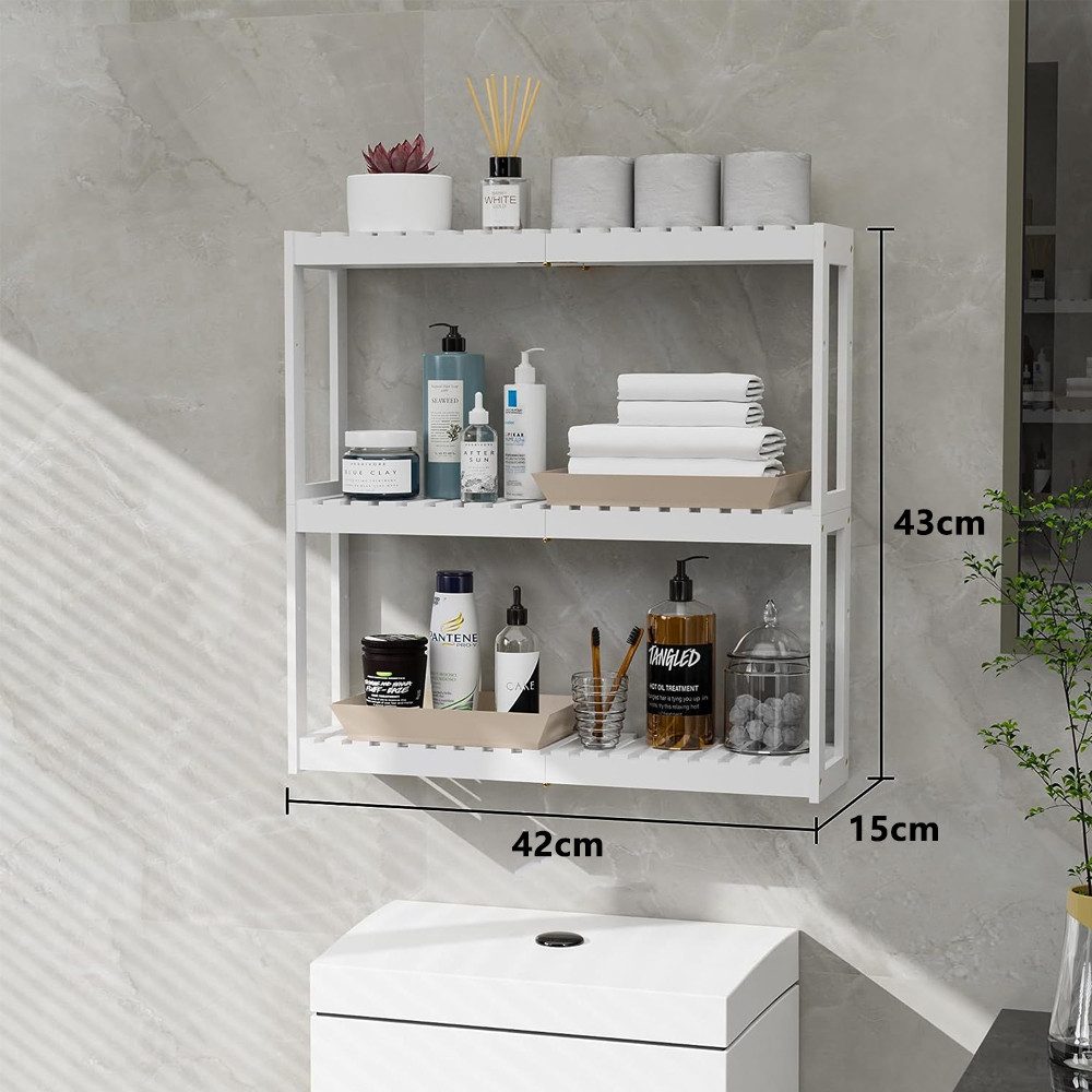 NUODWELL Badregal Badezimmer Regal Badmöbel Bambus günstig online kaufen