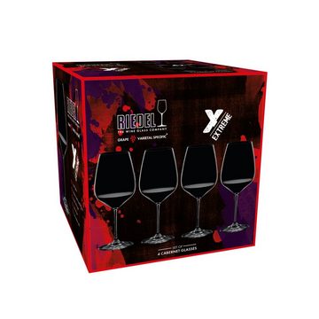 RIEDEL THE WINE GLASS COMPANY Weinglas Extreme Cabernet 4er Set, Kristallglas