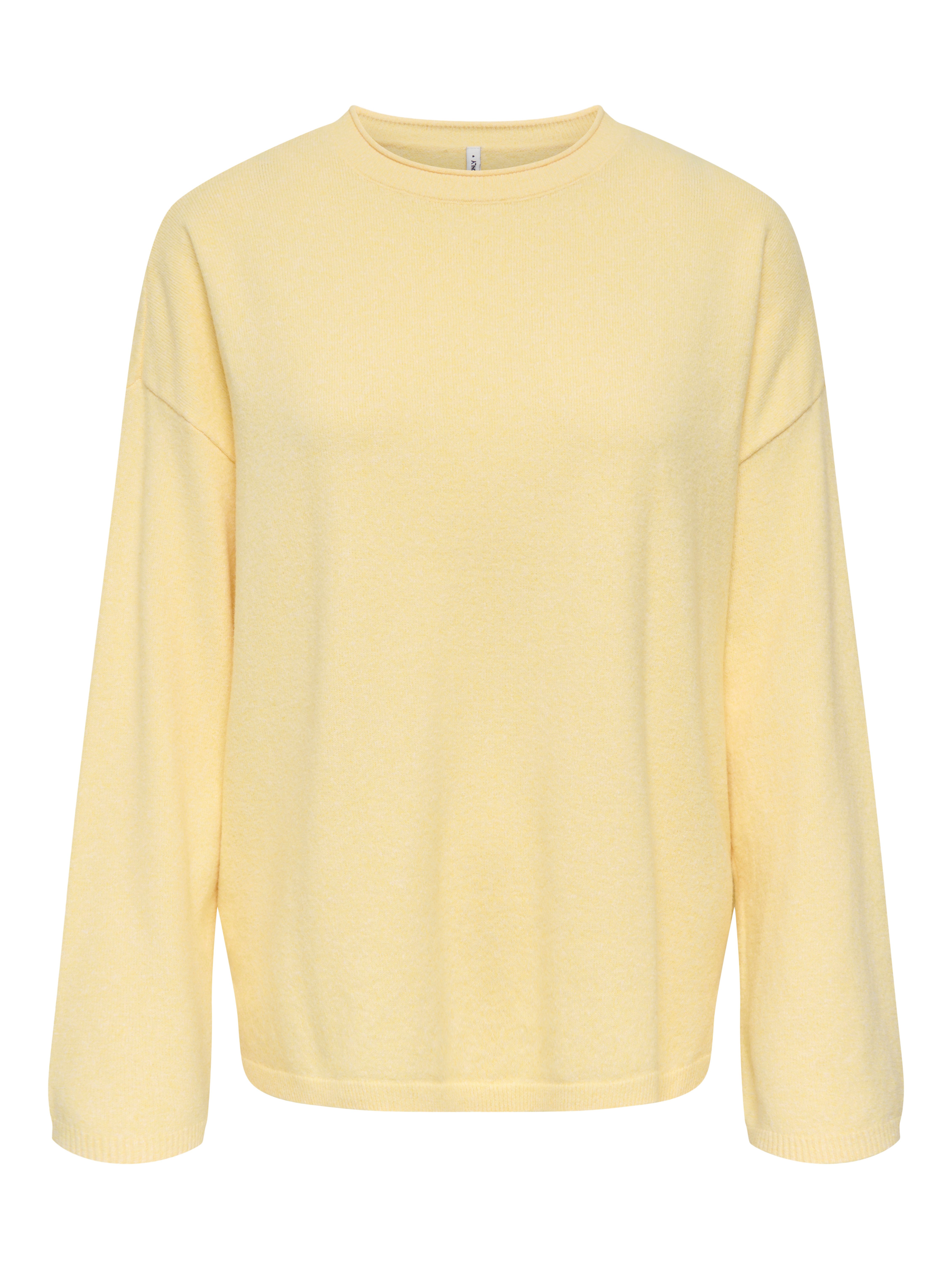 ONLY Strickpullover ONLLOYAL AMALIO LIFE LS O-NECK KNT NOOS Materialmix günstig online kaufen