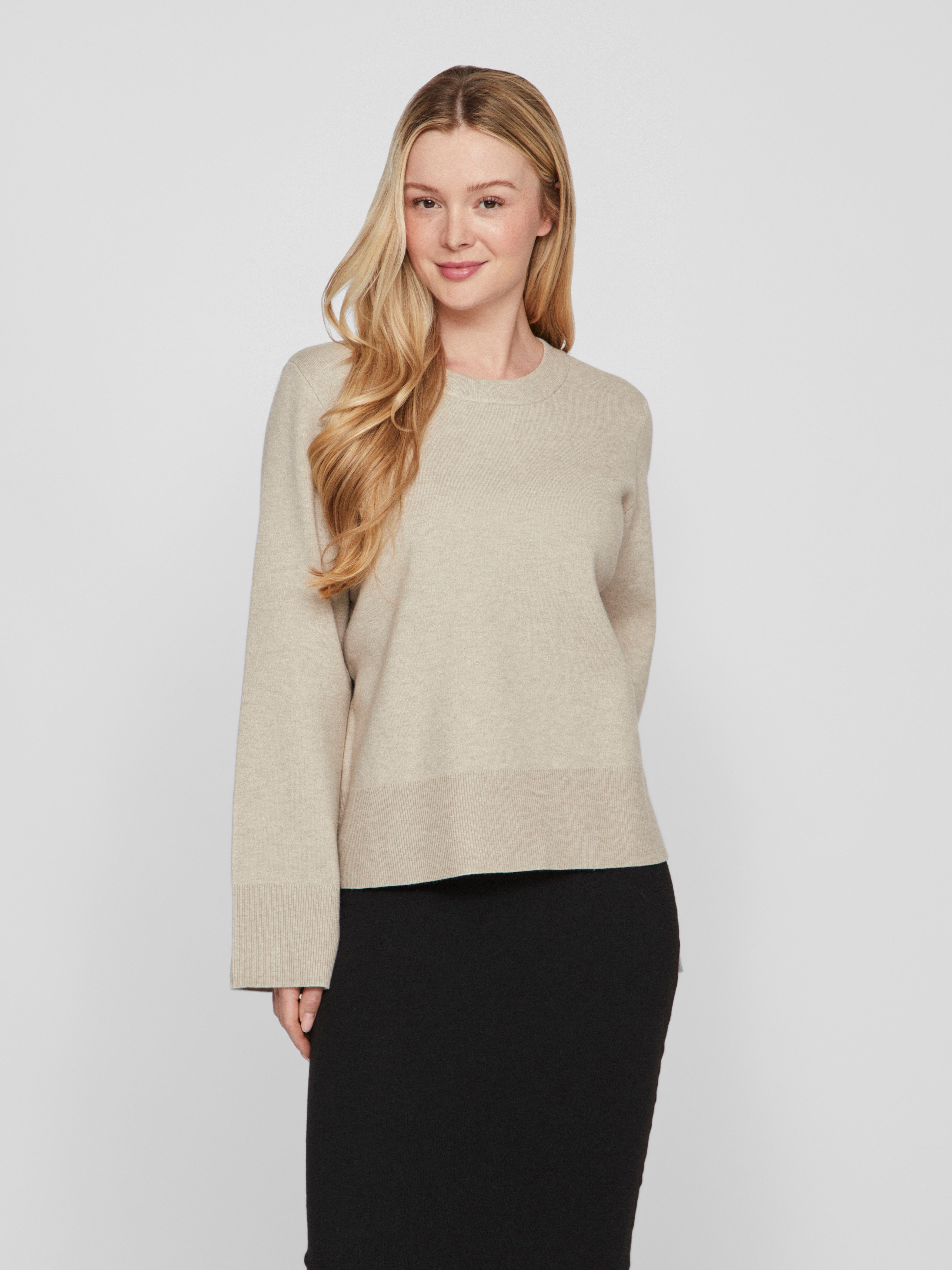 Rundhalspullover VICASSIE O-NECK L/S KNIT TOP - NOOS
