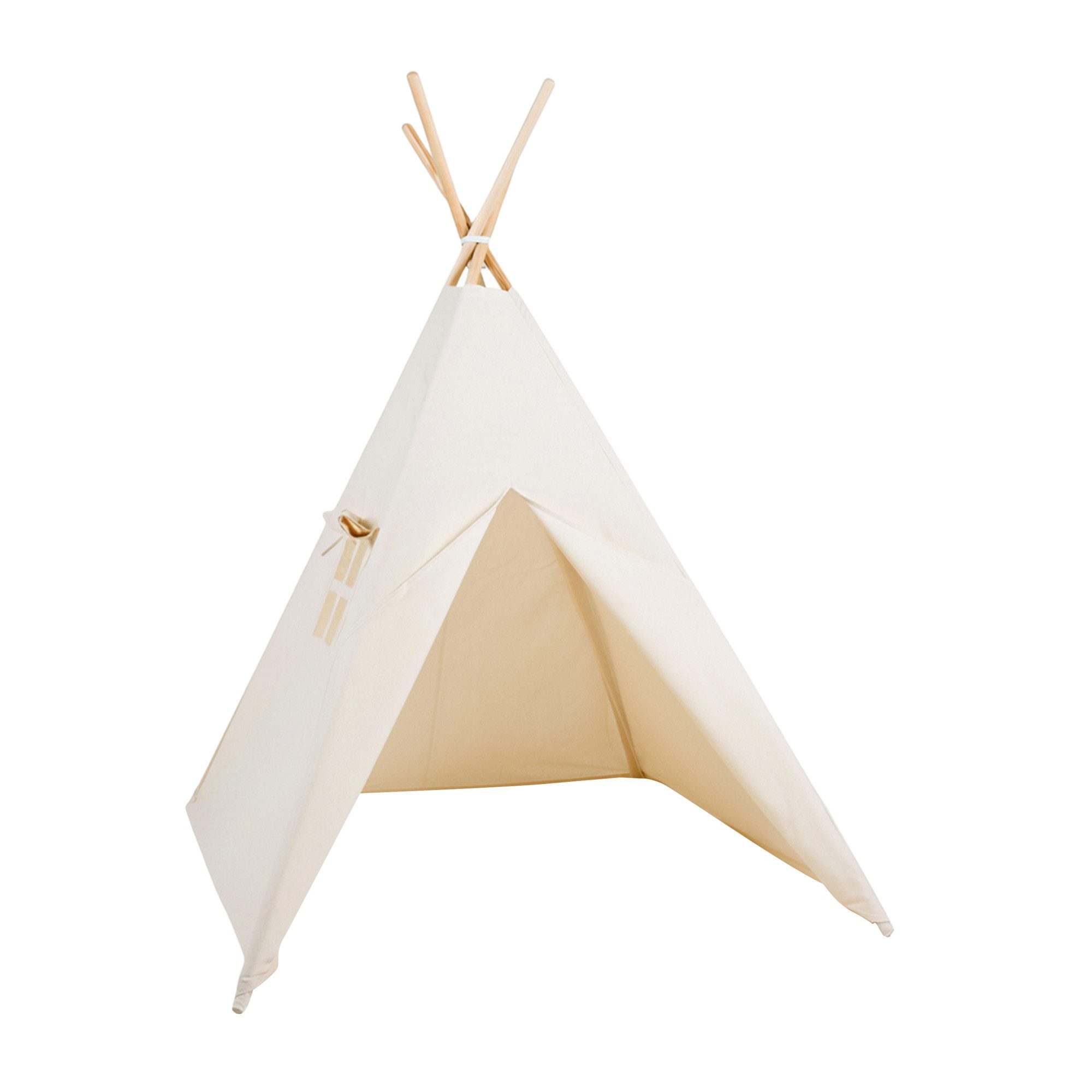 Rainbow Kids Tipi-Zelt Kinderzelt Spielzelt Teepee mit Fenster, Personen: 2 (ohne Zubehör), Made in Europe