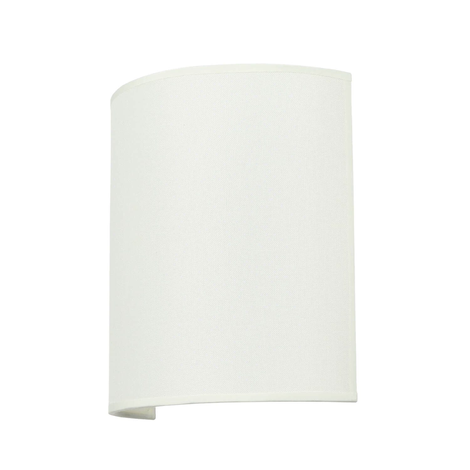 Flur Stoff Schlafzimmer 21 cm indirekt Weiß Wandleuchte ALICE, Licht-Erlebnisse Leuchtmittel, ohne Schirm Creme B: E27