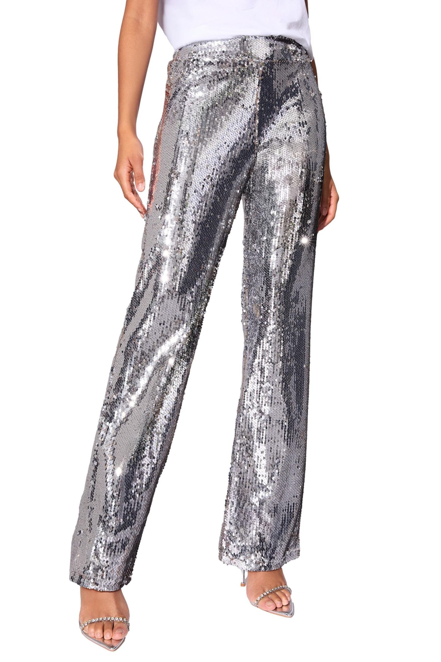 LIPSY Stoffhose Lipsy Hose mit Pailletten, Petite (1-tlg) günstig online kaufen