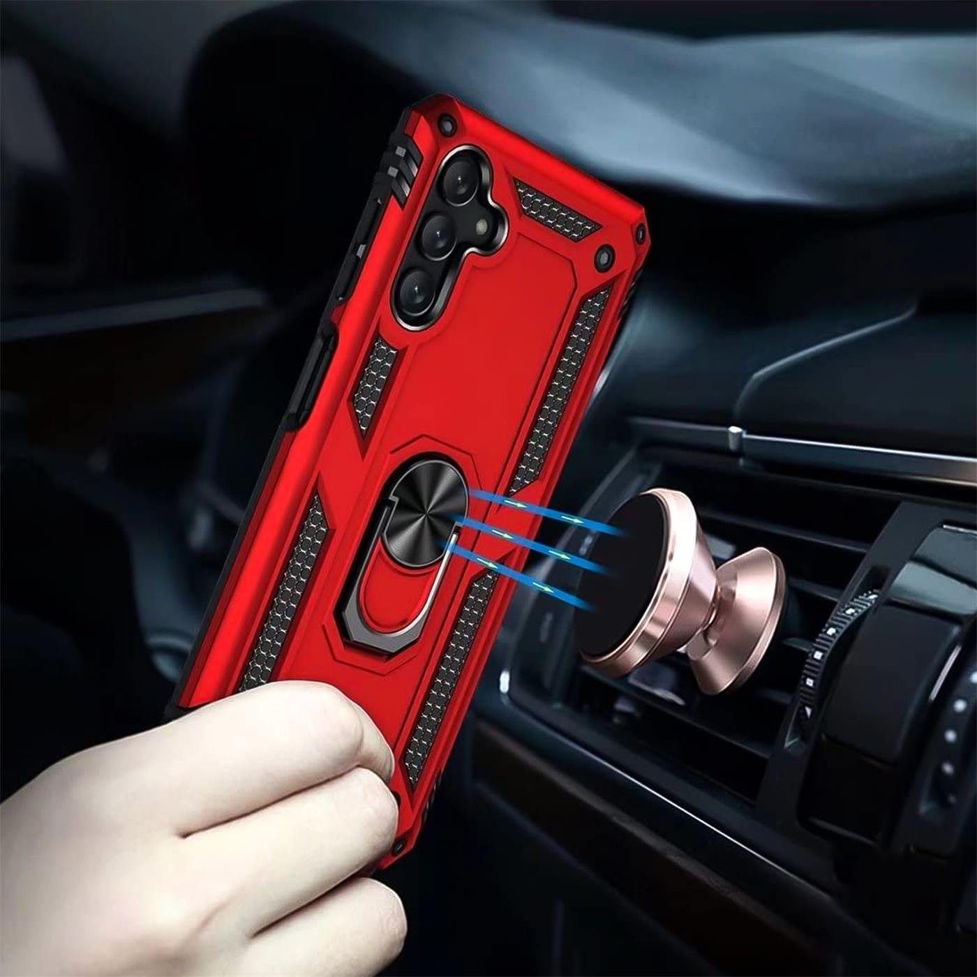 CoolGadget Handyhülle Armor Shield Case für Samsung Galaxy A54 5G 6,4 Zoll, Outdoor Cover mit Magnet Ringhalterung Handy Hülle für Samsung A54 5G – Bild 4 von 5