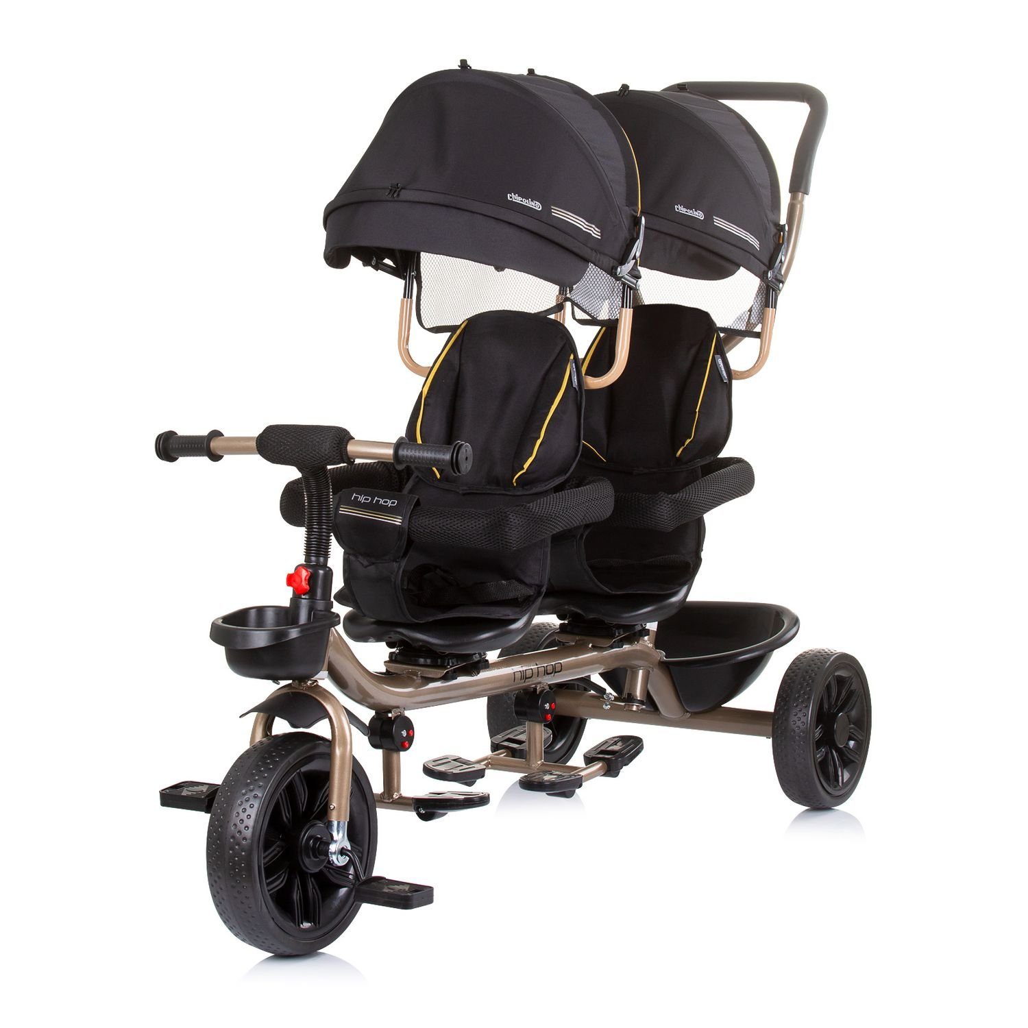 Chipolino Dreirad Geschwisterdreirad Tricycle Hip Hop, zwei Kinder, bis 40 günstig online kaufen