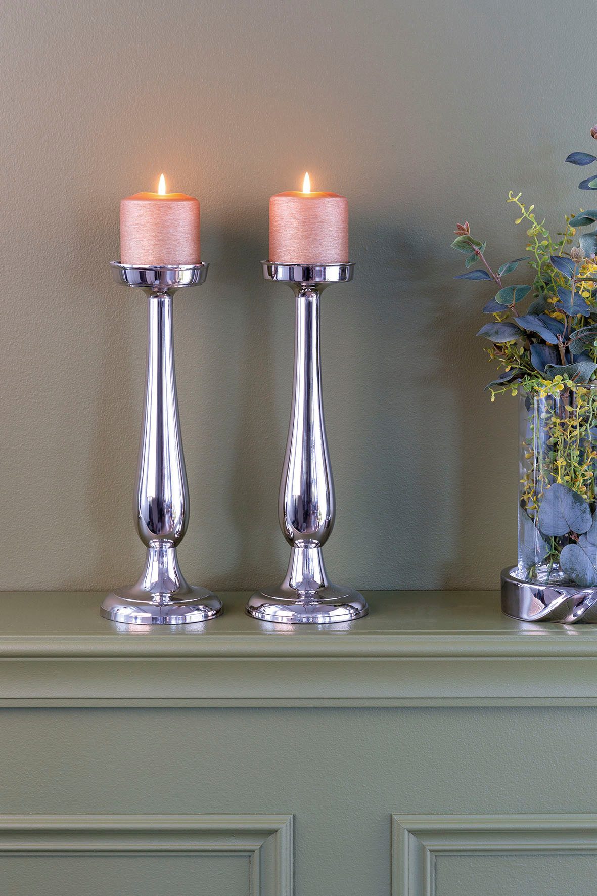 Fink Kerzenleuchter MAGENTA (1 St), Stumpenkerzenhalter aus Aluminium, vern günstig online kaufen