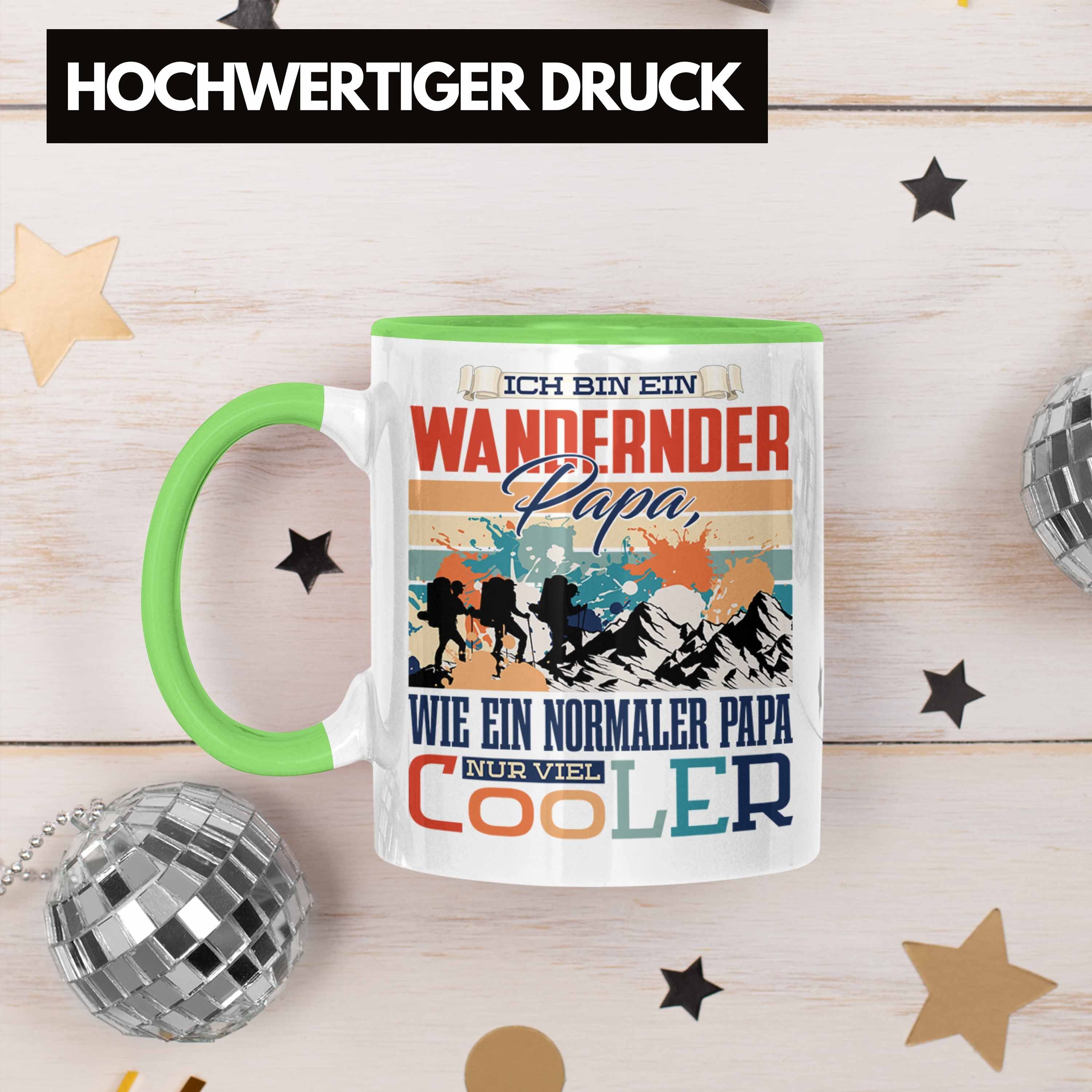 Geschenk Trendation Papa Wandern Tasse Vatert zum Grün Tasse - Vater Trendation Geschenkidee