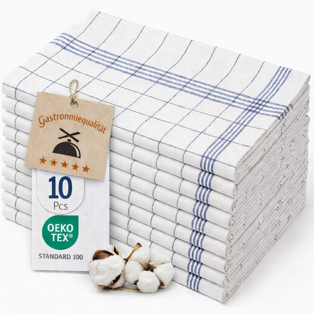 ALARA HOME Geschirrtuch Geschirrtuch Geschirrtücher 100% Baumwolle Trockentuch Küchentücher, (Größe 50x70 cm), Rot