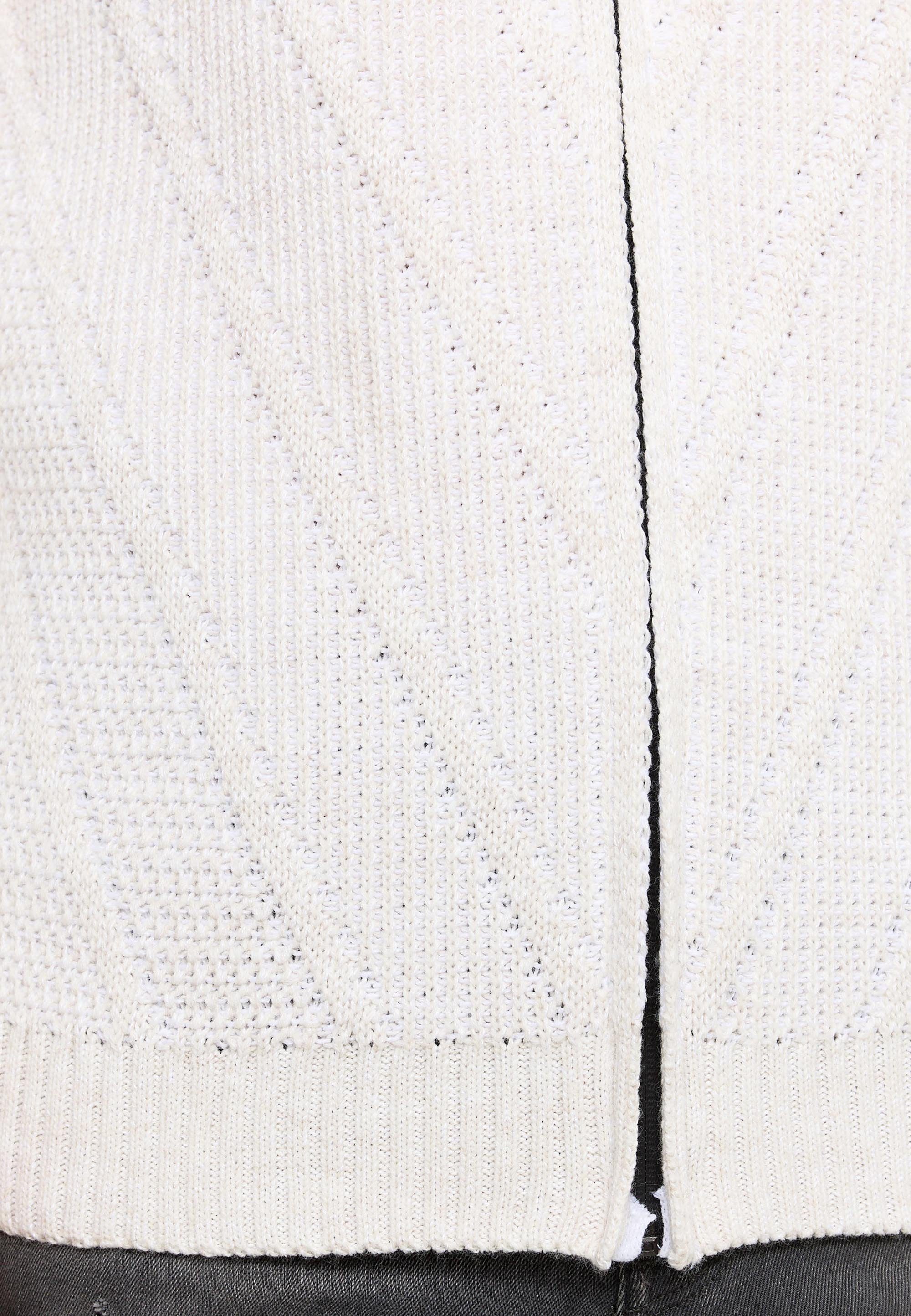 Rusty Neal Strickjacke mit Stehkragen und durchgehendem Reißverschluss