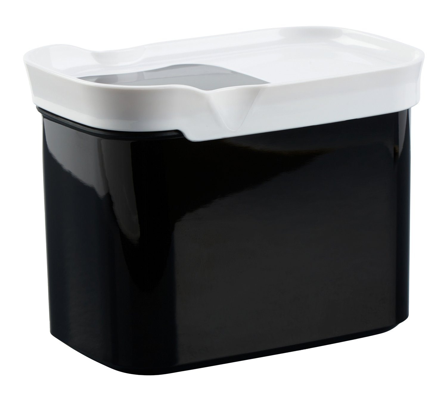 Emsa Frischhaltedose OPTIMA, Vorratsdose, Schwarz, Weiß, 1,1 Liter, Kunststoff