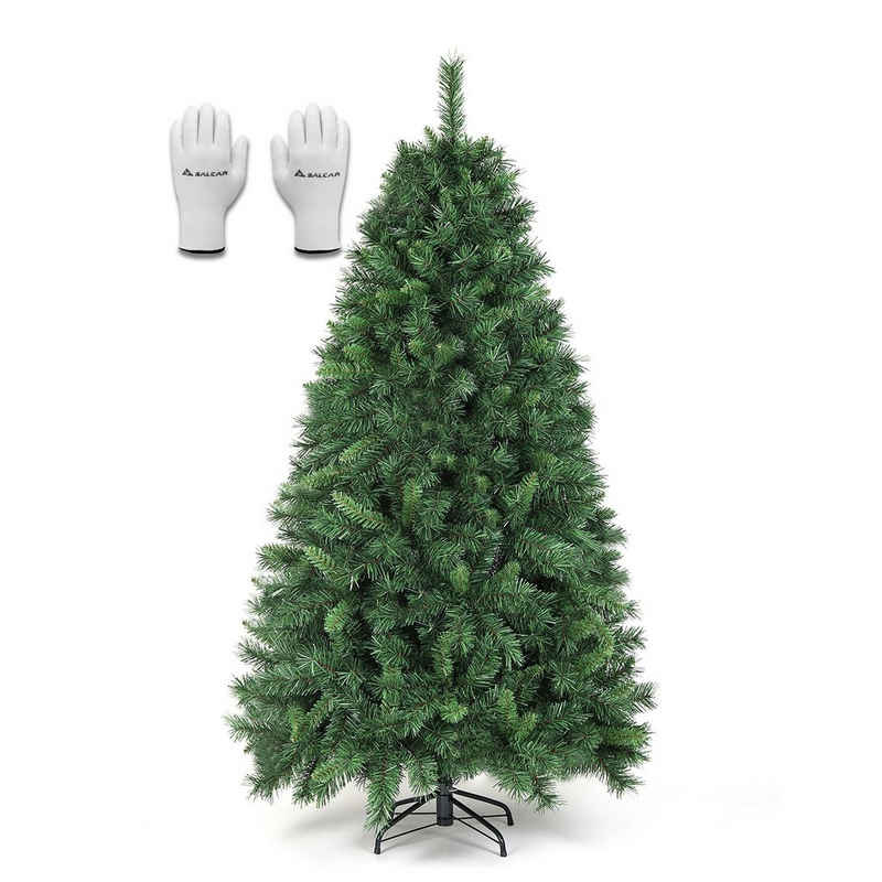 Salcar Künstlicher Weihnachtsbaum »Weihnachtsbaum Künstlich Tannenbaum Christbaum mit 100% PE Spitzen PVC«, 180cm mit 580 Spitzen