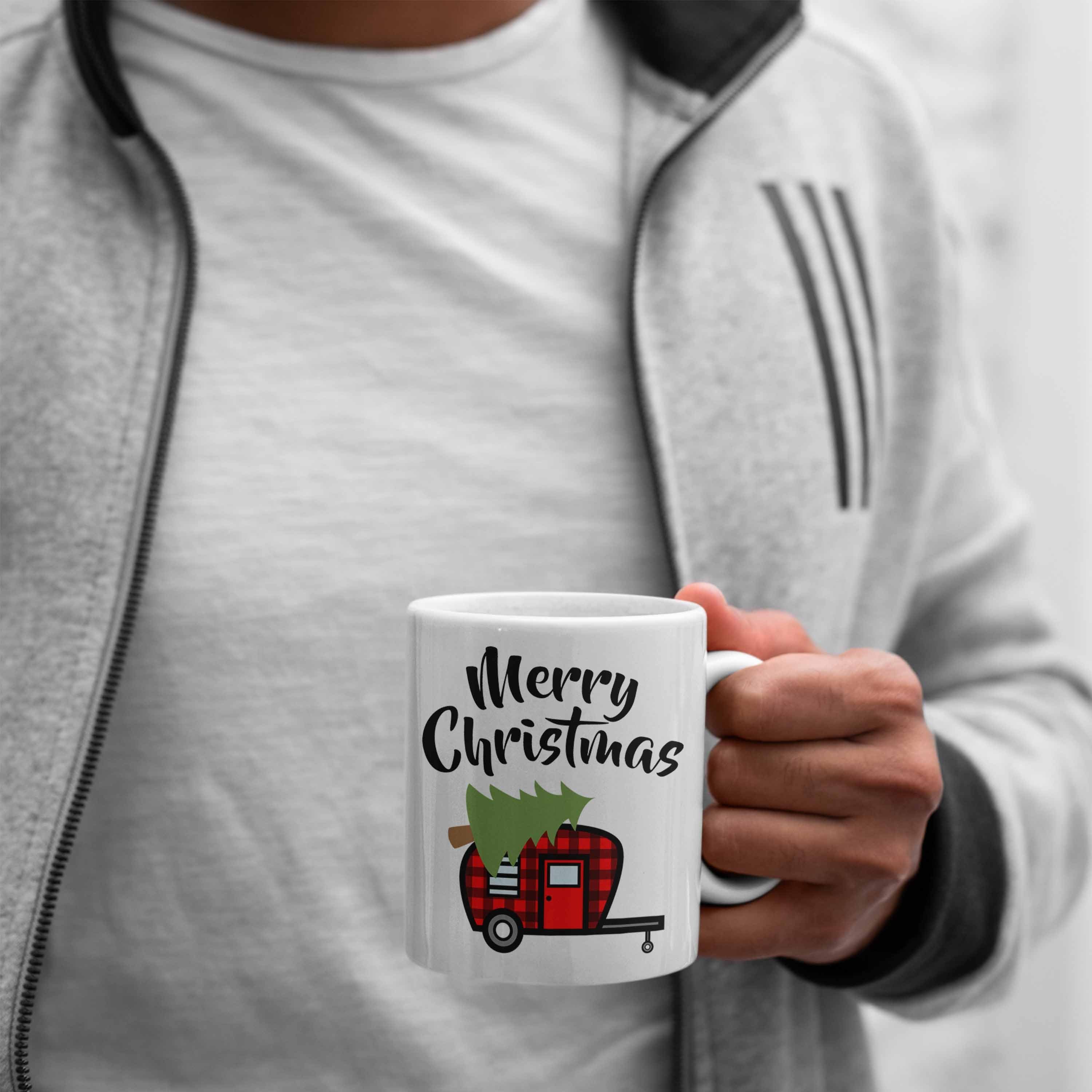 Becher - Weihnachtstasse Christmas Jungs Mädchen Geschenk Merry Tasse Trendation Jungen Kinder Grafik Tasse Cute Trendation Weihnachten Lebkuchen Lustig Weiss