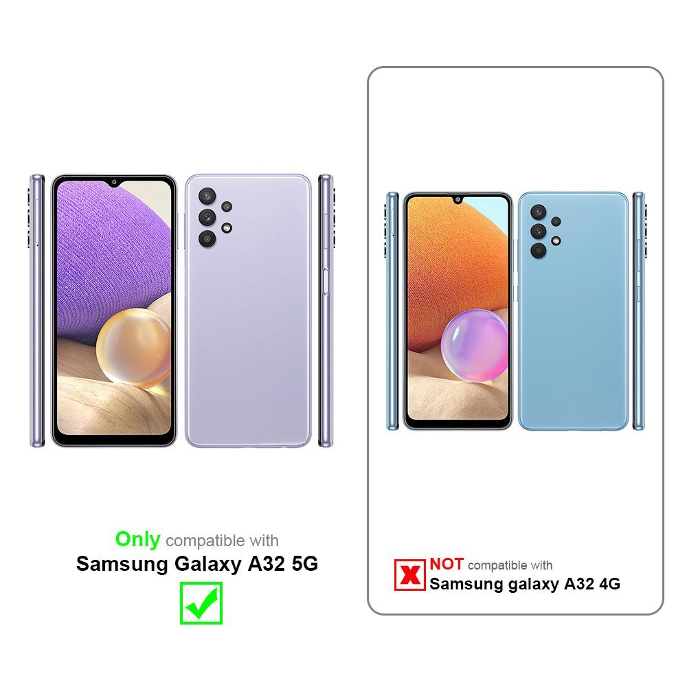 Cadorabo Handyhülle für Samsung Galaxy A32 5G Hülle Samsung Galaxy A32 5G, Robustes Hard Case - Handy Schutzhülle - Hülle - Back Cover Bumper