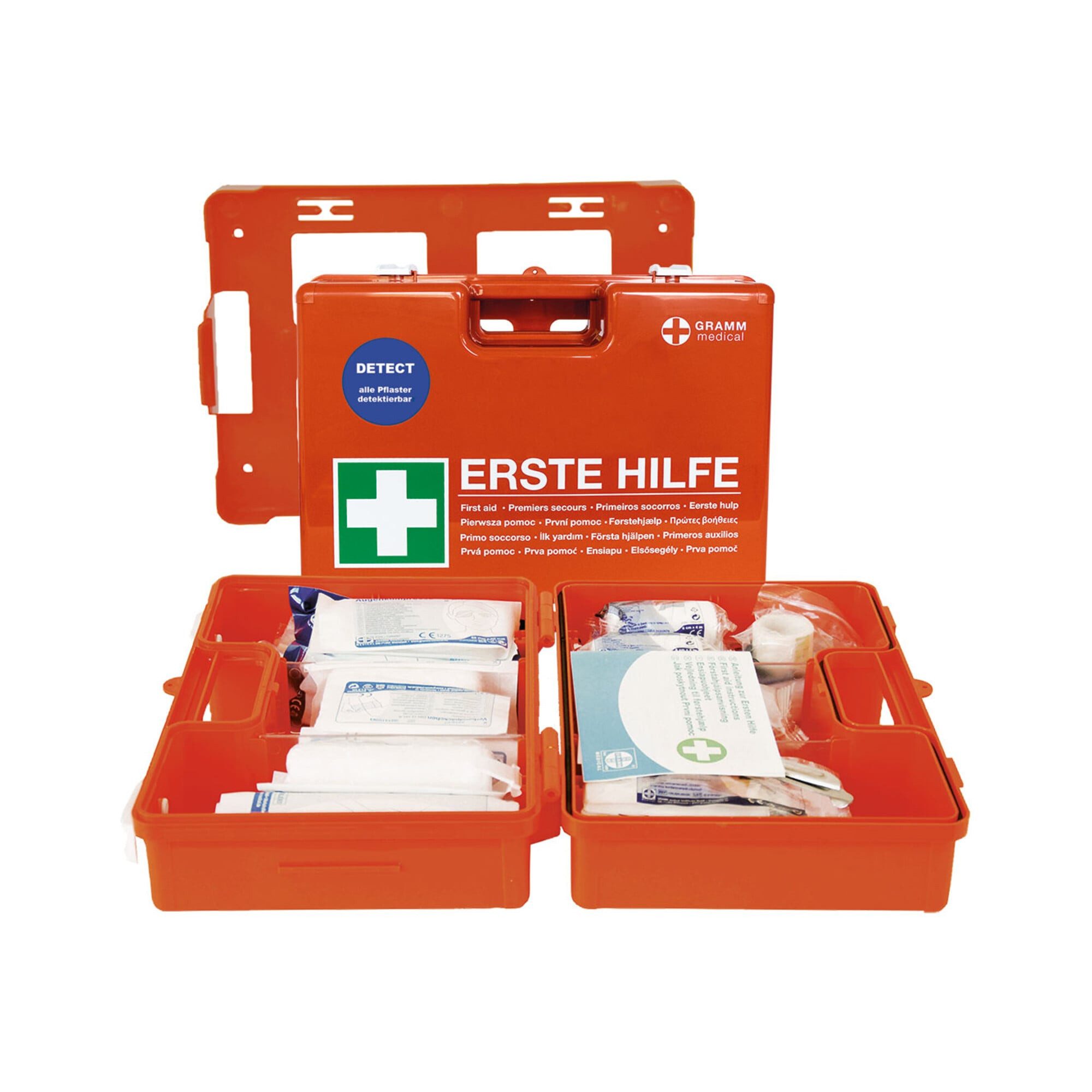 GRAMM medical Erste-Hilfe-Koffer Gramm Medical Verbandkoffer DOMINO detect