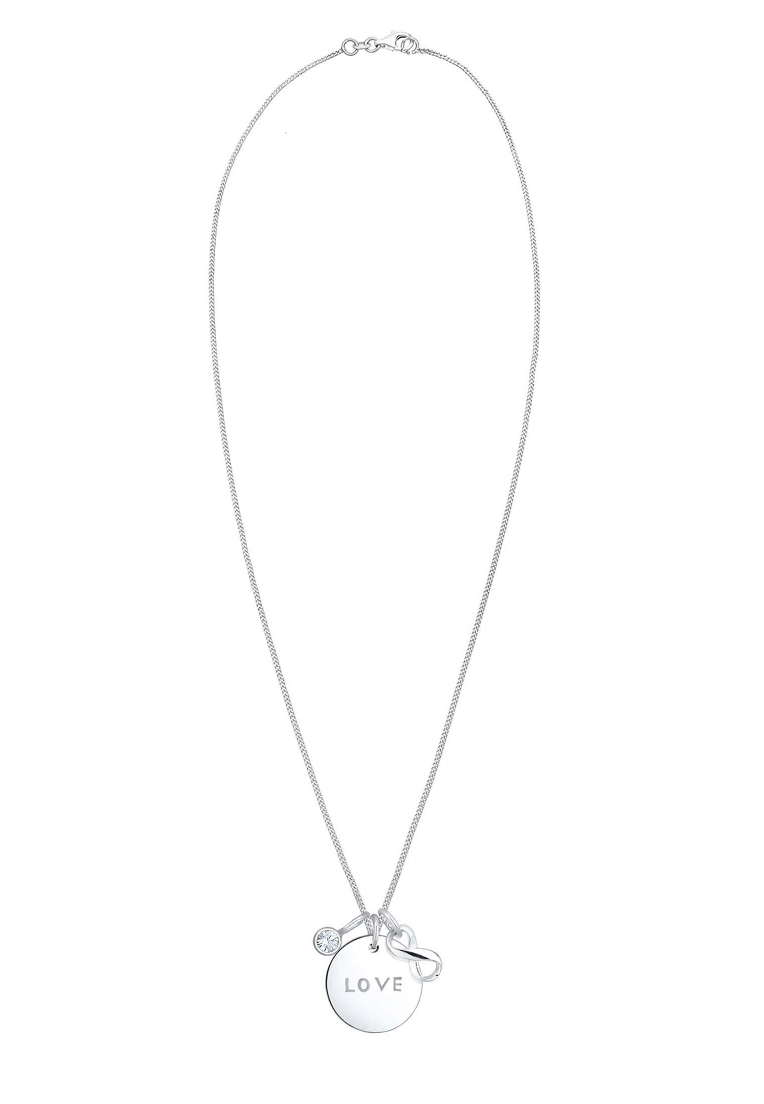 Elli Collierkettchen Infinity Kristalle 925 Silber Amore