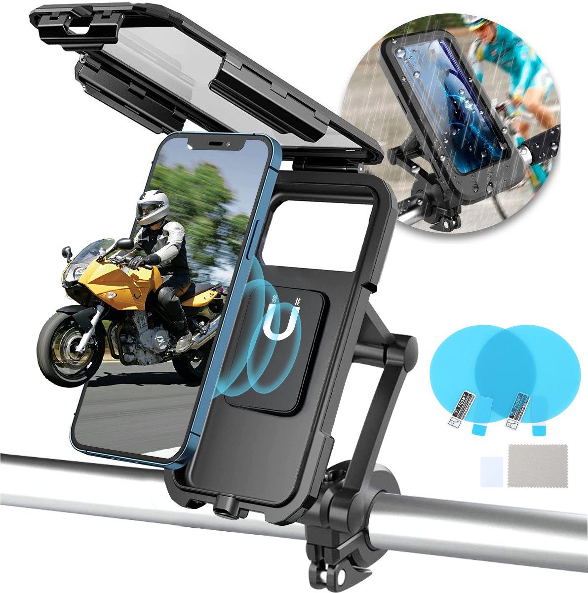 Handy-Halterung Handyhalter für Fahrrad Und Motorrad Smartphone Handyhalterung