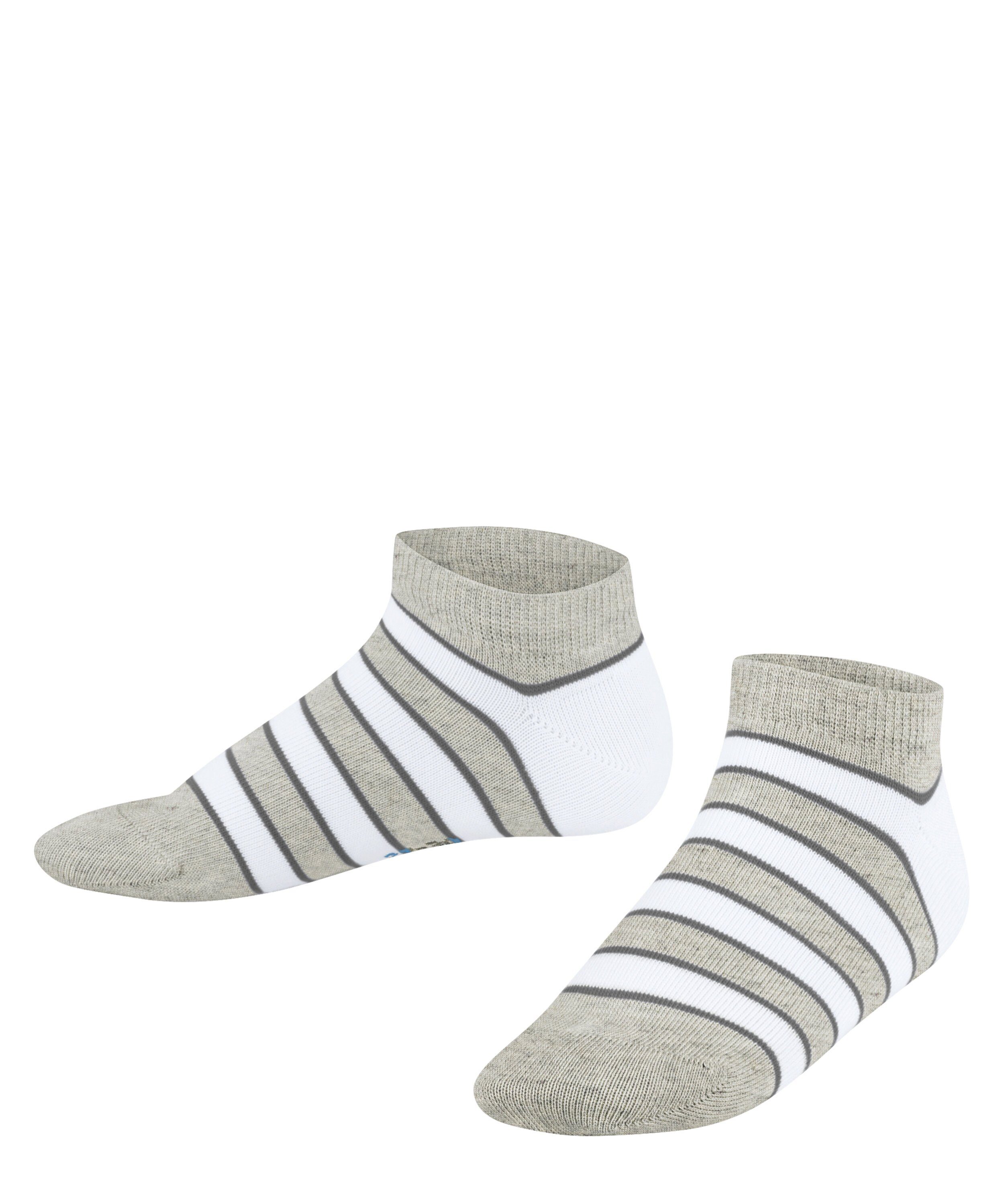 FALKE Sneakersocken Simple Stripes (1-Paar) mit nachhaltiger Baumwolle storm grey (3820)