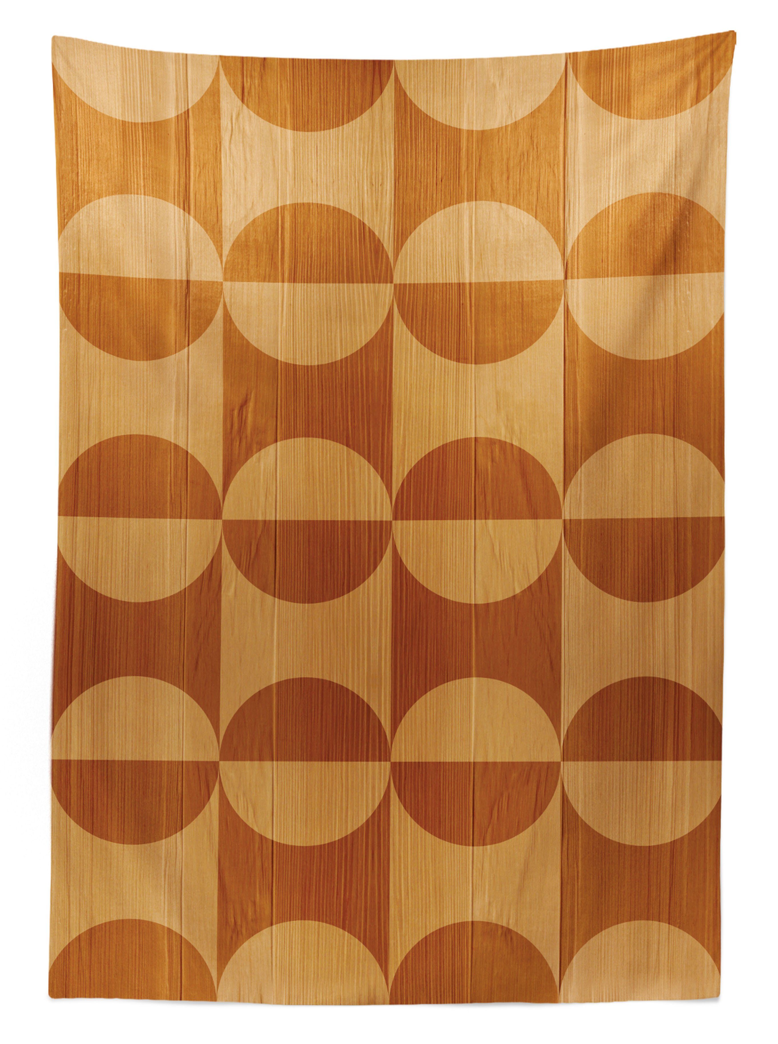 Für Bereich Klare den Abstrakt Tischdecke Außen Farben, geeignet Farbfest Waschbar Planks Rustikal Eiche Abakuhaus