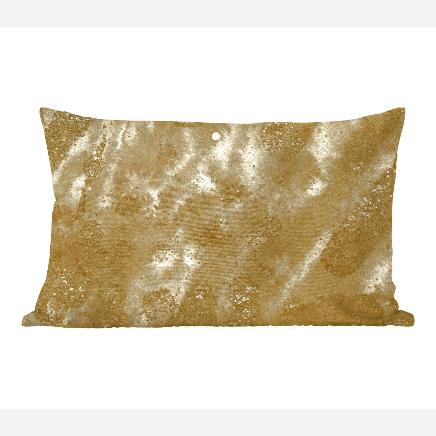 MuchoWow Dekokissen Gold - Farbe - Luxus, Wohzimmer Dekoration, Zierkissen, Dekokissen mit Füllung, Schlafzimmer | Dekokissen