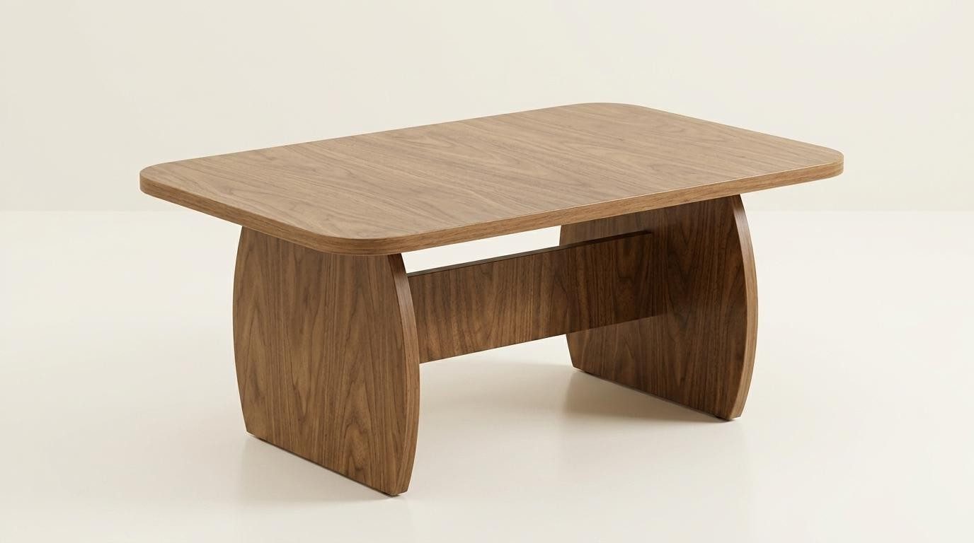 Xlmoebel Couchtisch Couchtisch modern braun rechteckig Wohnzimmer bequem kompakt (1-St., 1-tlg)