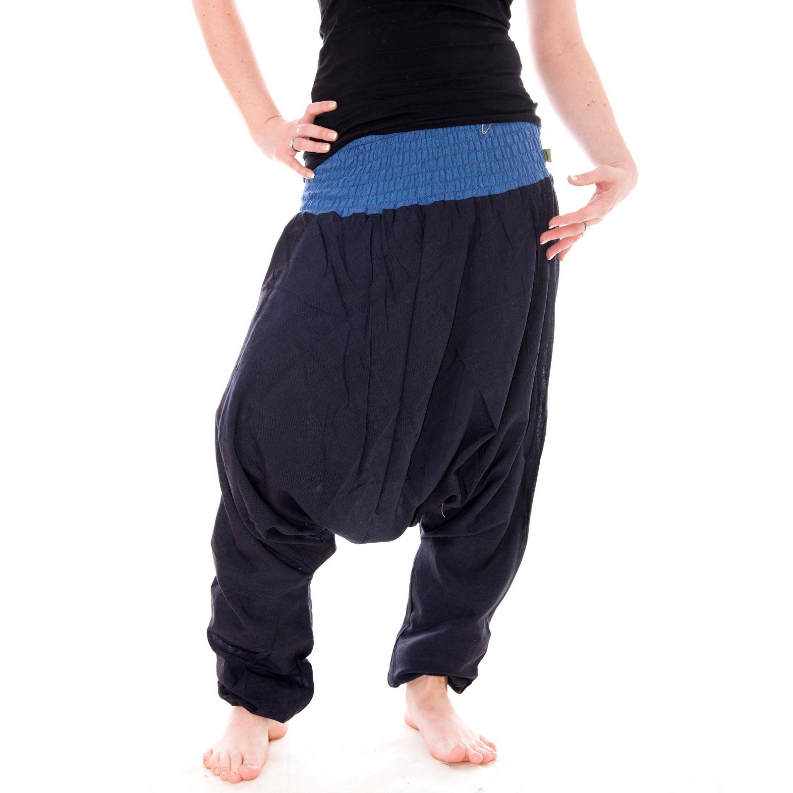 Vishes Haremshose Baumwoll Haremshose mit farbigem günstig online kaufen